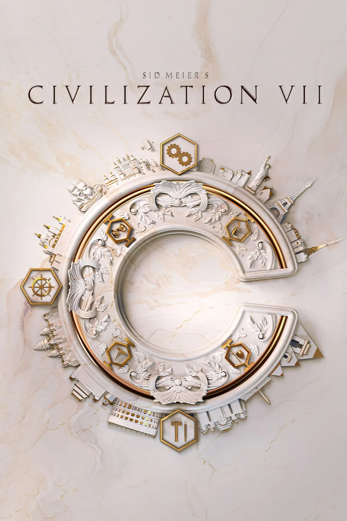 Ảnh bìa chính thức của Sid Meier's Civilization VII, tựa game chiến thuật đang gây tranh cãi