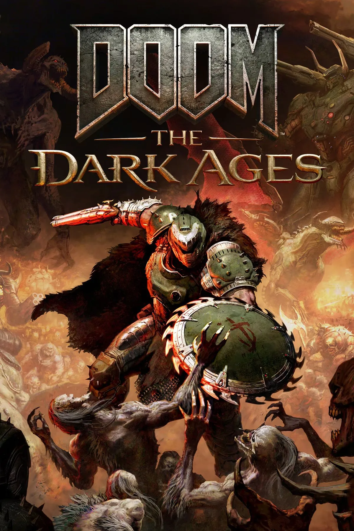Ảnh bìa chính thức đầy ấn tượng của tựa game DOOM The Dark Ages