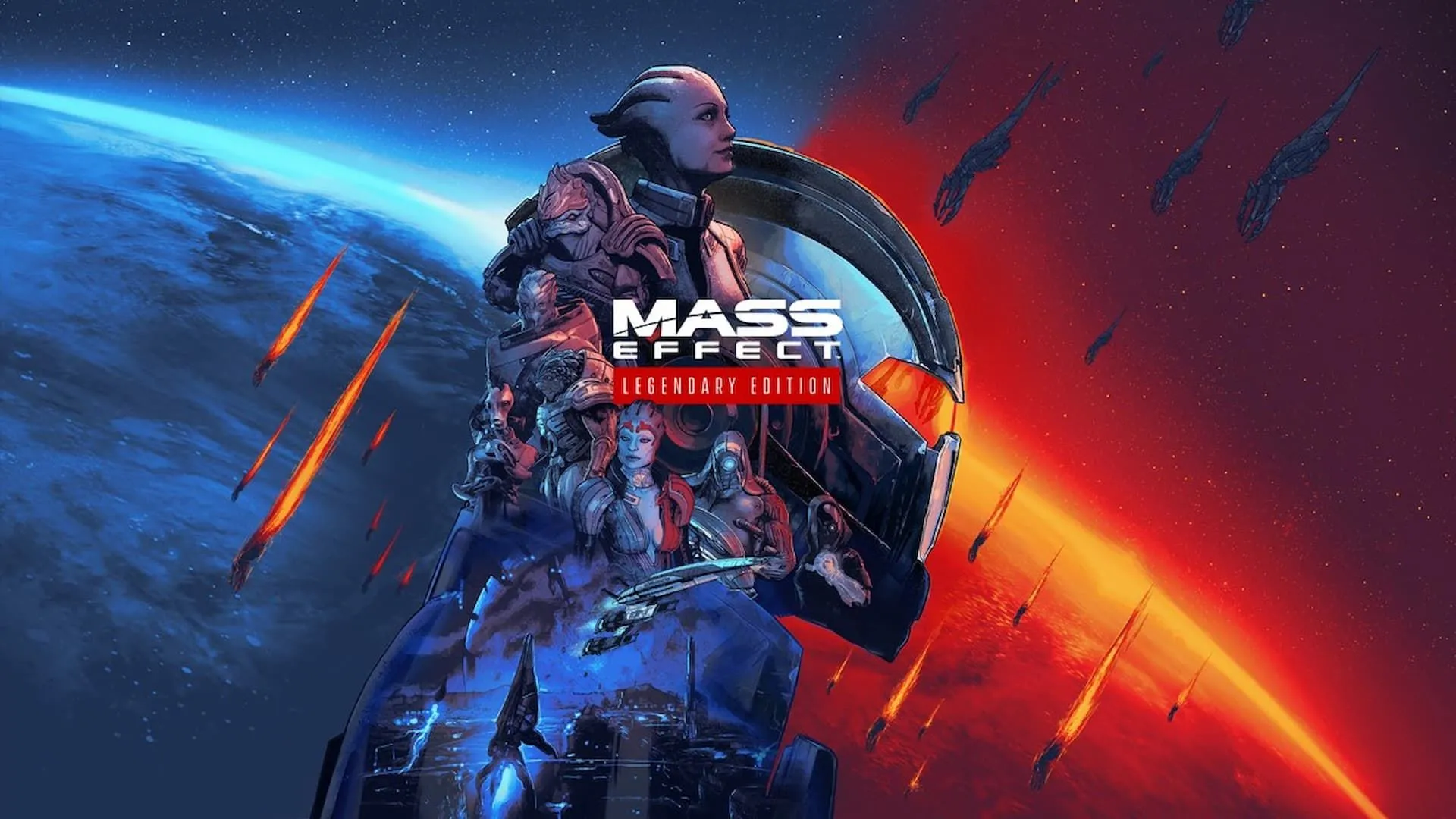 Ảnh bìa Mass Effect Trilogy với hình ảnh Commander Shepard