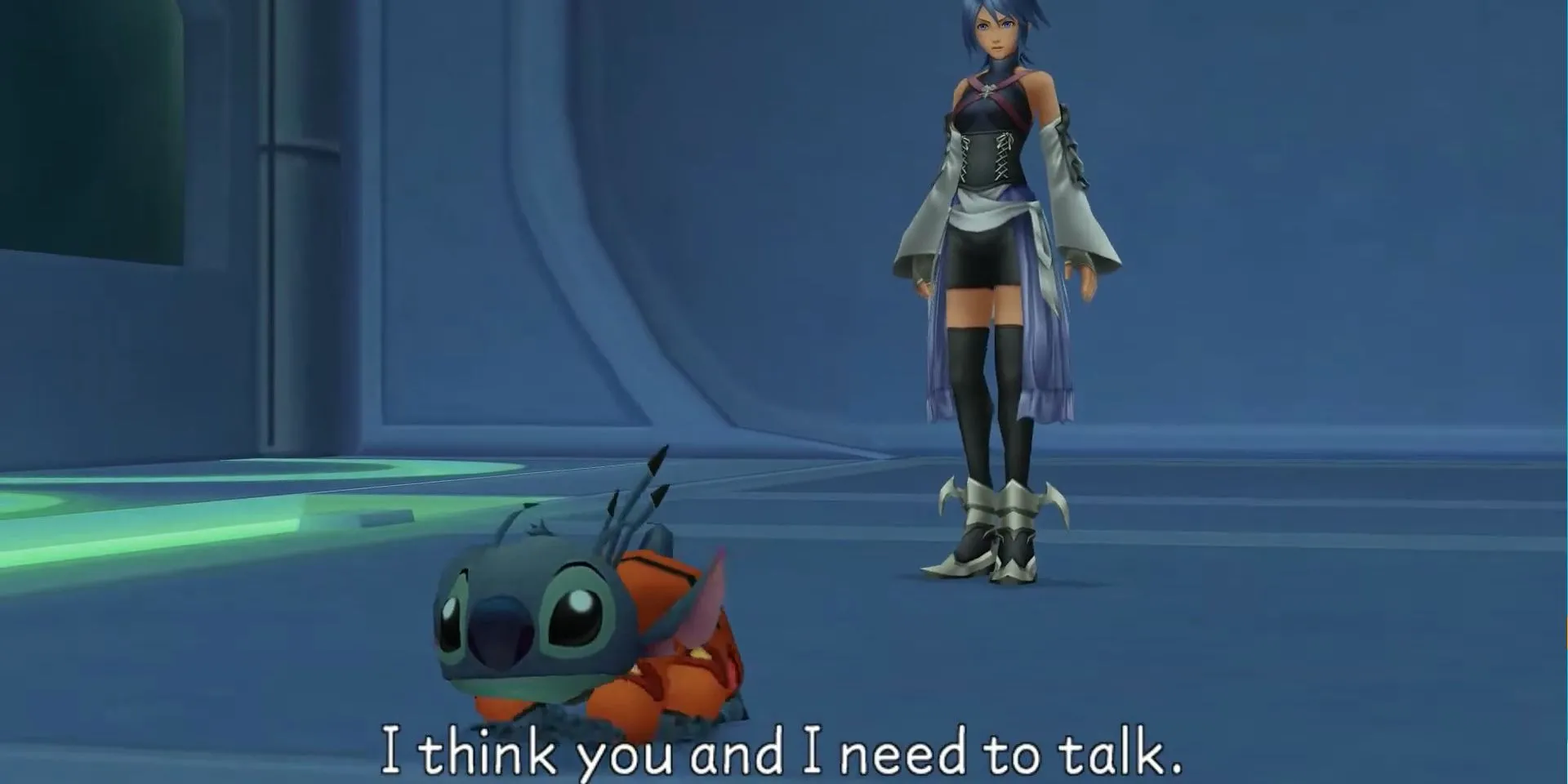Ảnh chụp màn hình Kingdom Hearts Birth By Sleep tại thế giới Deep Space