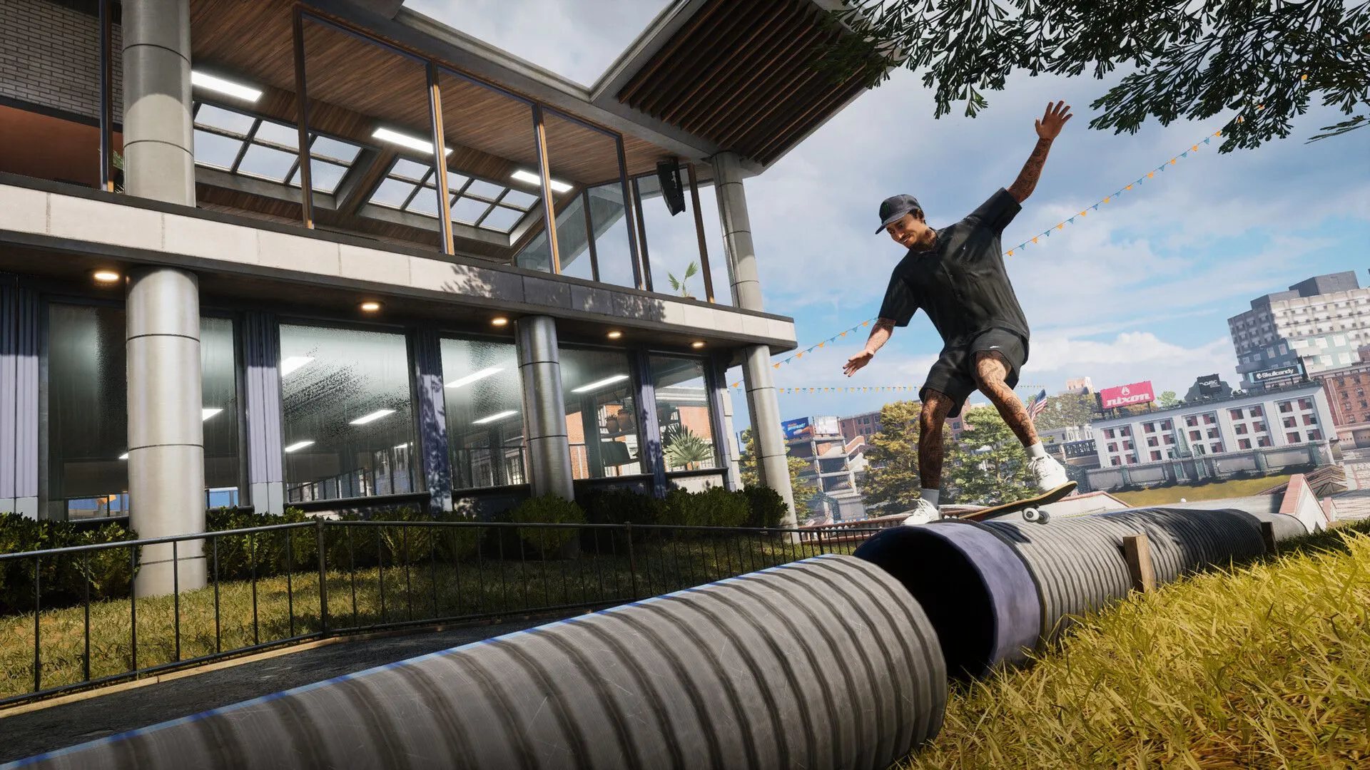 Ảnh quảng bá chính thức Tony Hawk's Pro Skater 3 + 4 với dàn skater kinh điển và mới