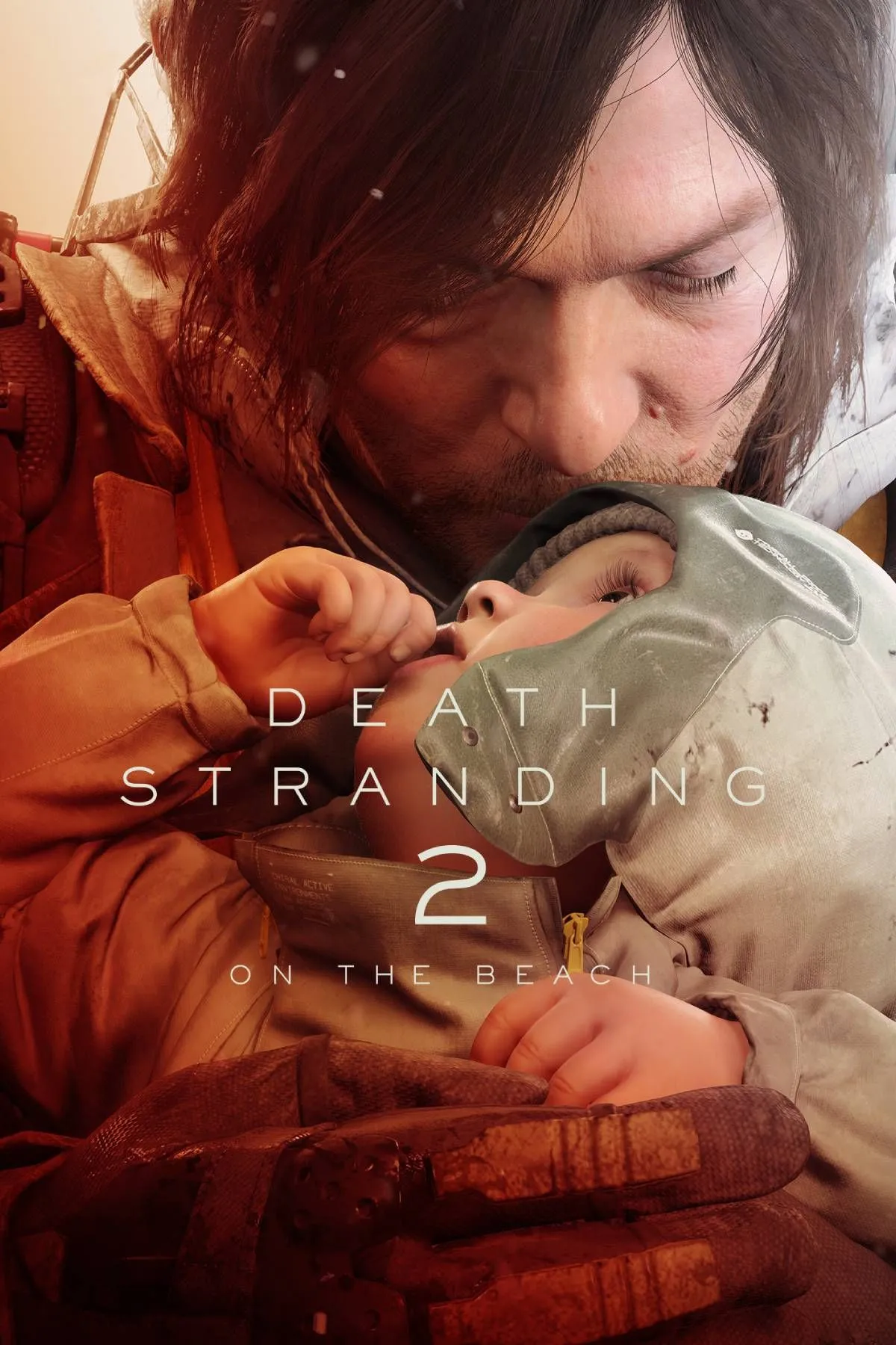 Áp phích quảng bá chính thức cho tựa game Death Stranding 2 On the Beach với hình ảnh nhân vật chính