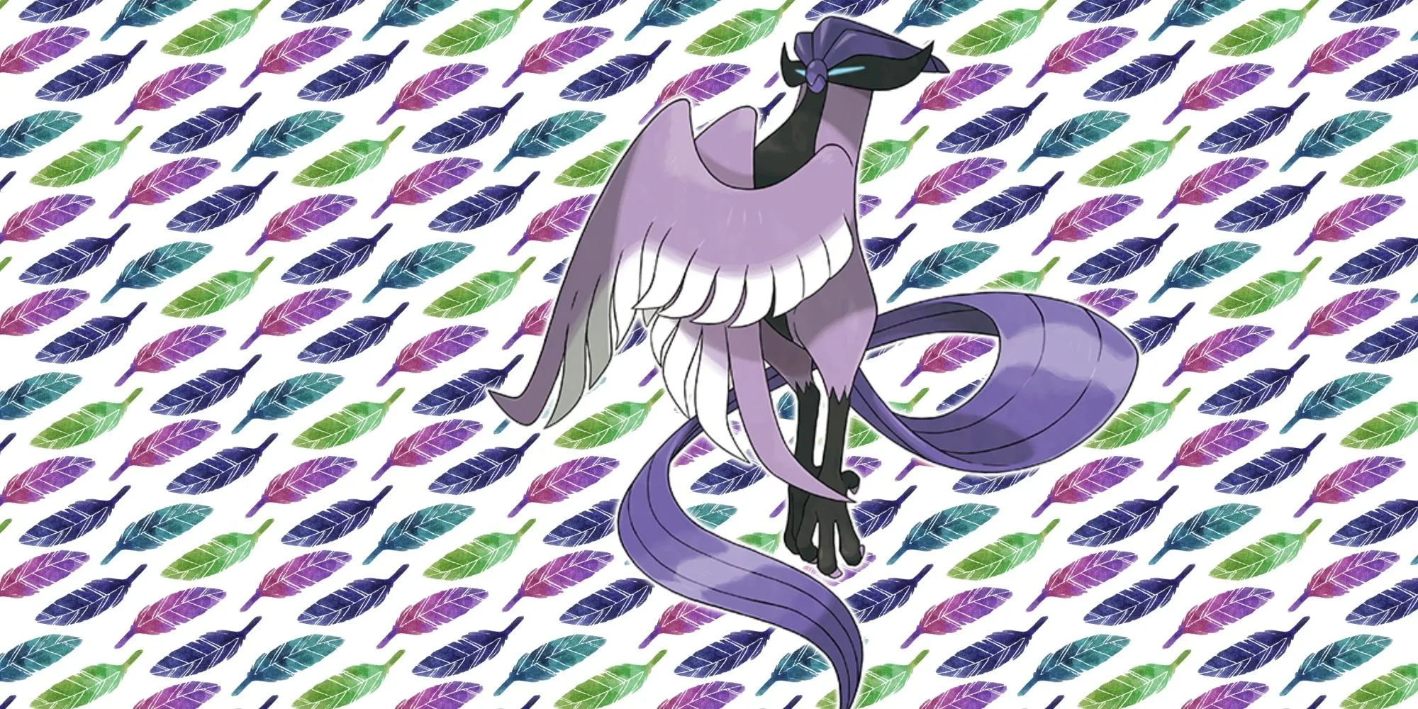 Articuno dạng Galar bay lượn với đôi cánh tím huyền ảo