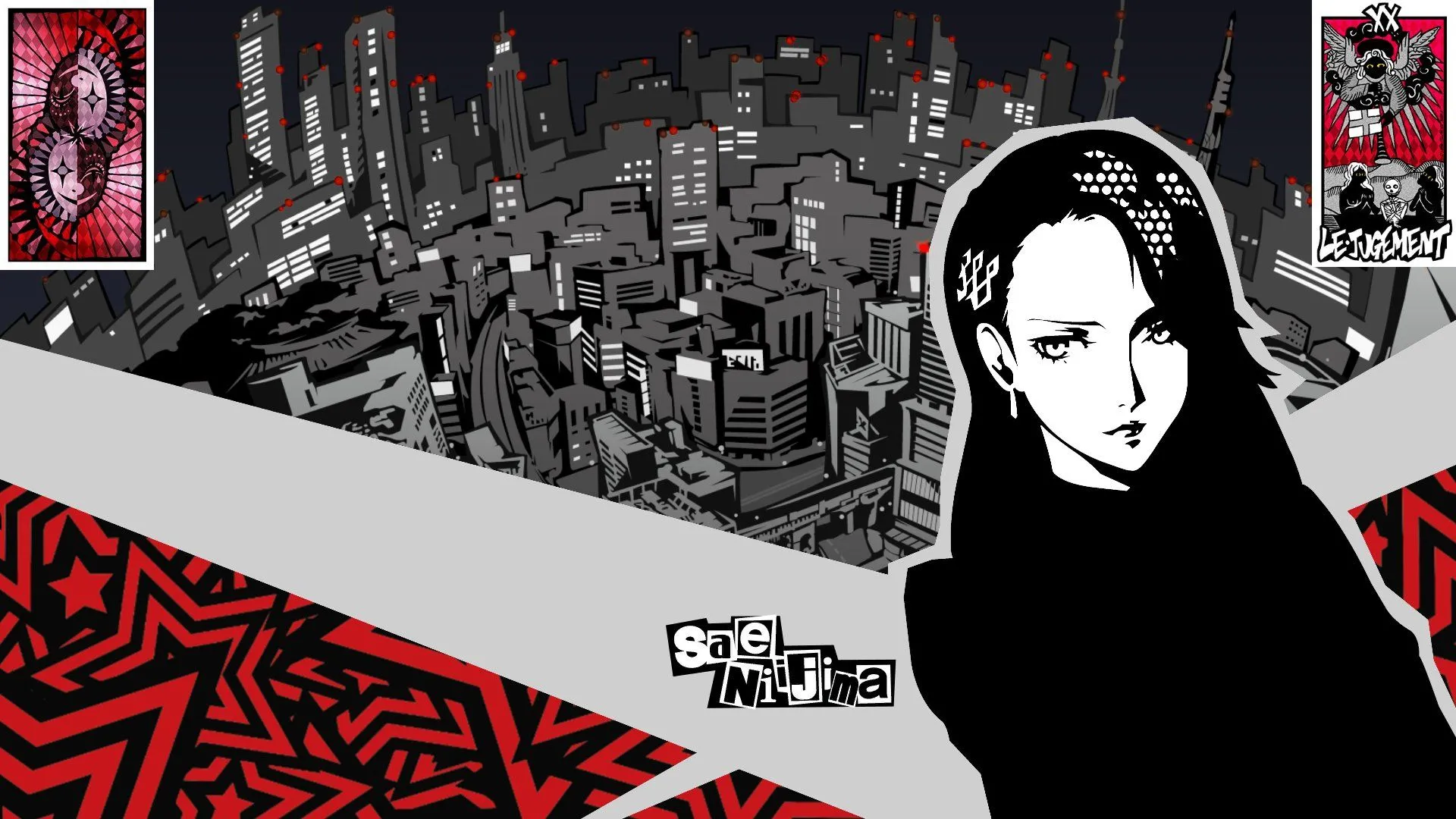 Artwork Sae Niijima trong Persona 5 Royal