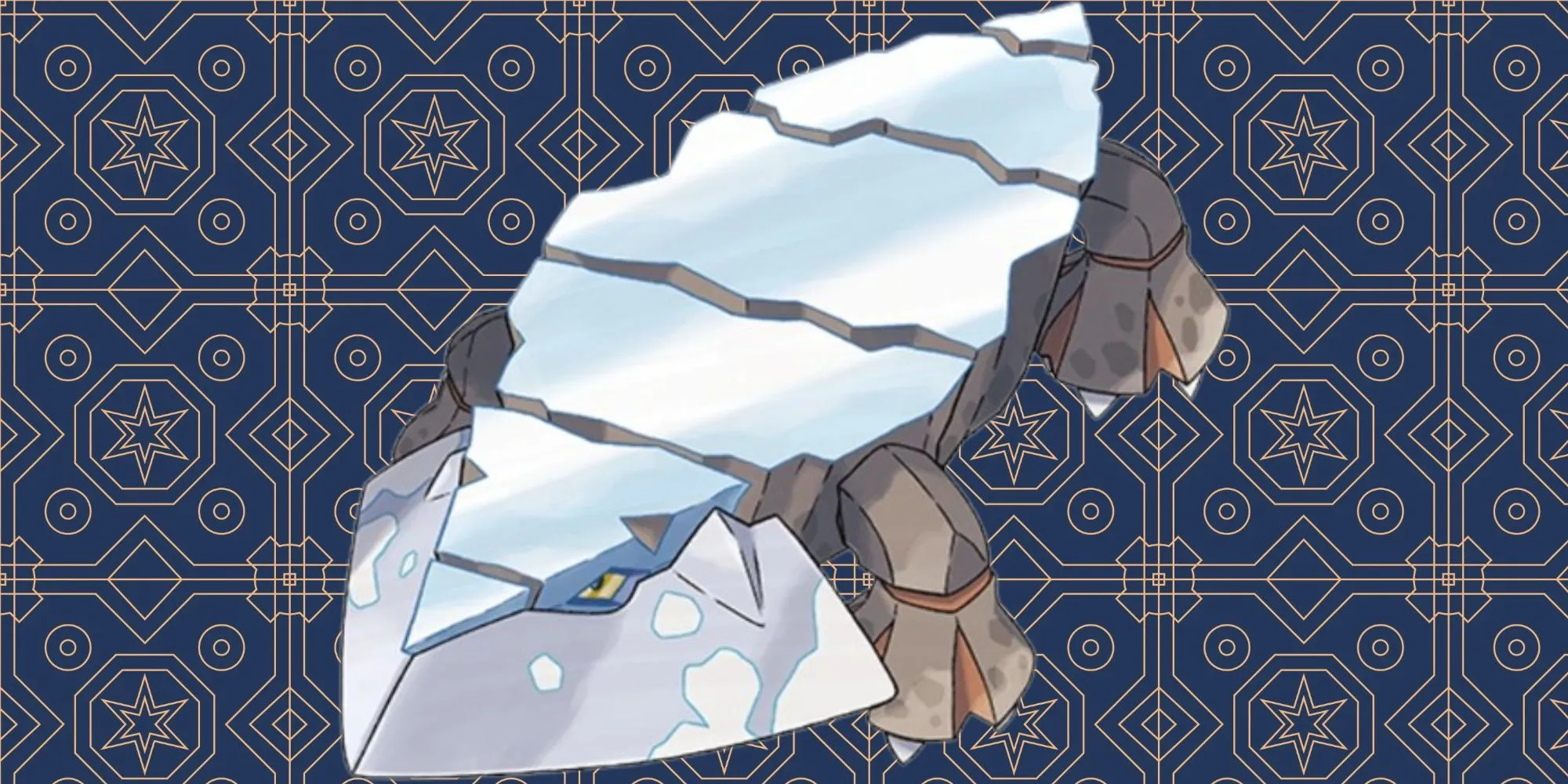 Avalugg dạng Hisui với chiếc cằm băng khổng lồ, hệ Băng và Đá trong Pokémon Legends Arceus