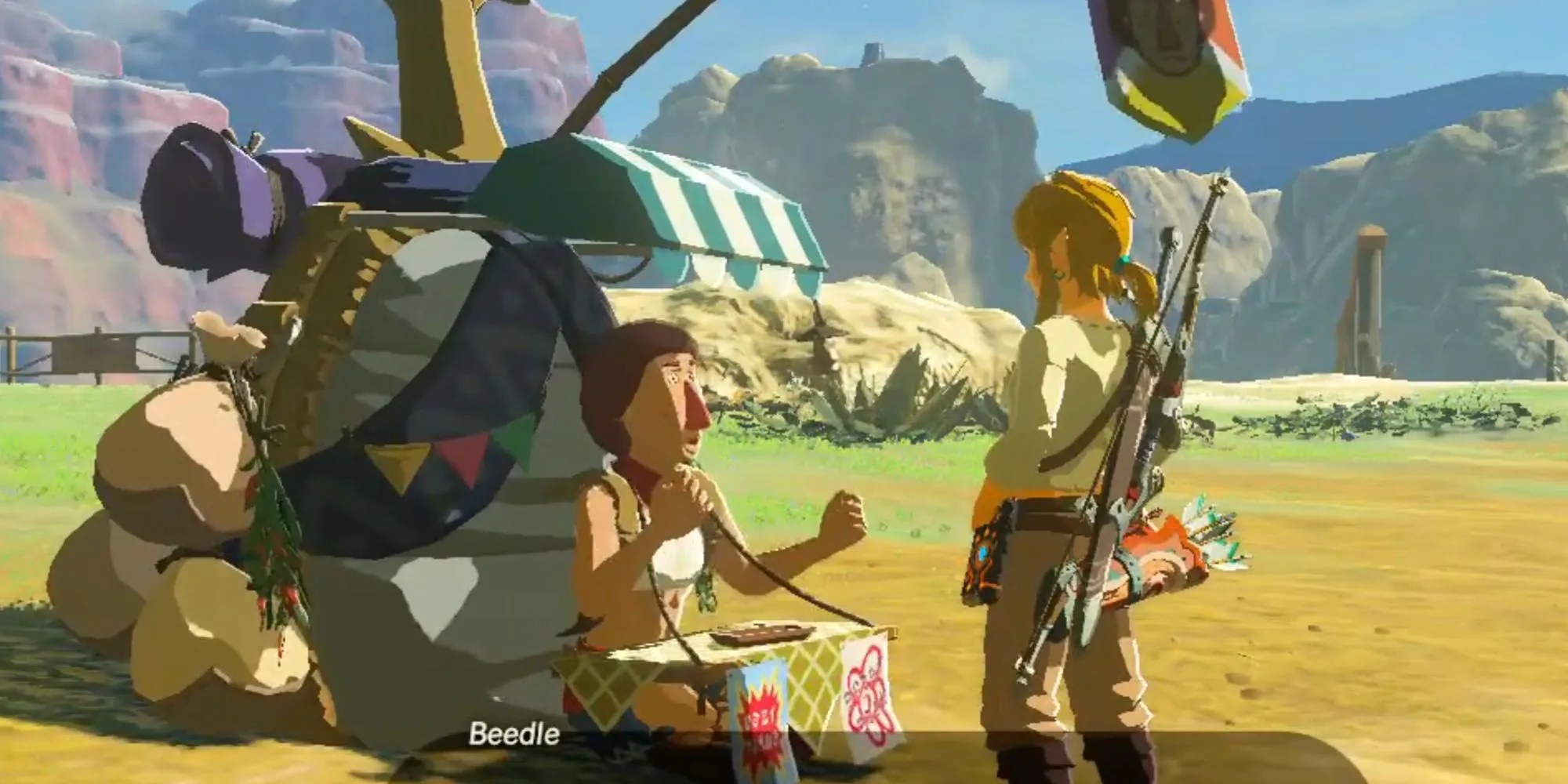 Beedle người bán hàng rong quen thuộc trong Zelda Breath of the Wild