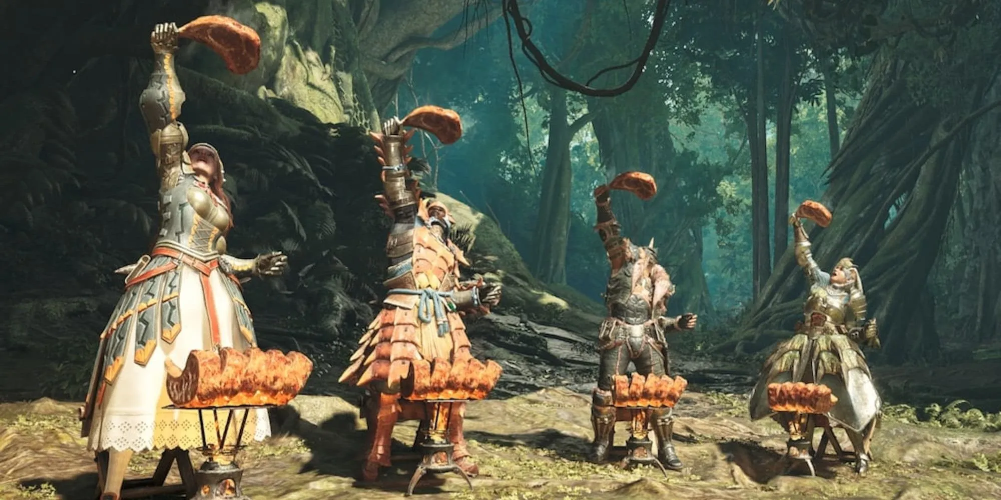 Bếp nướng di động tiện lợi trong Monster Hunter Wilds