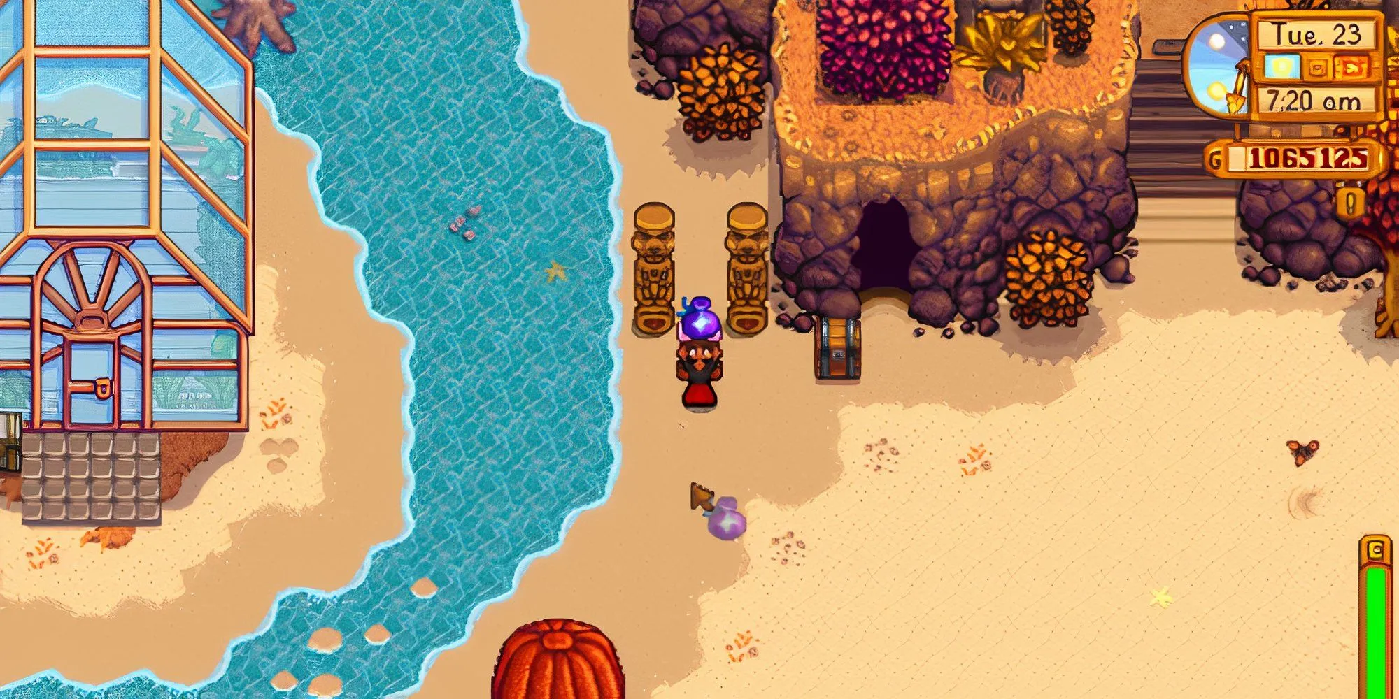 Bụi Tiên, phần thưởng từ nhiệm vụ Birdie, dùng để tăng tốc máy chế tạo trong Stardew Valley