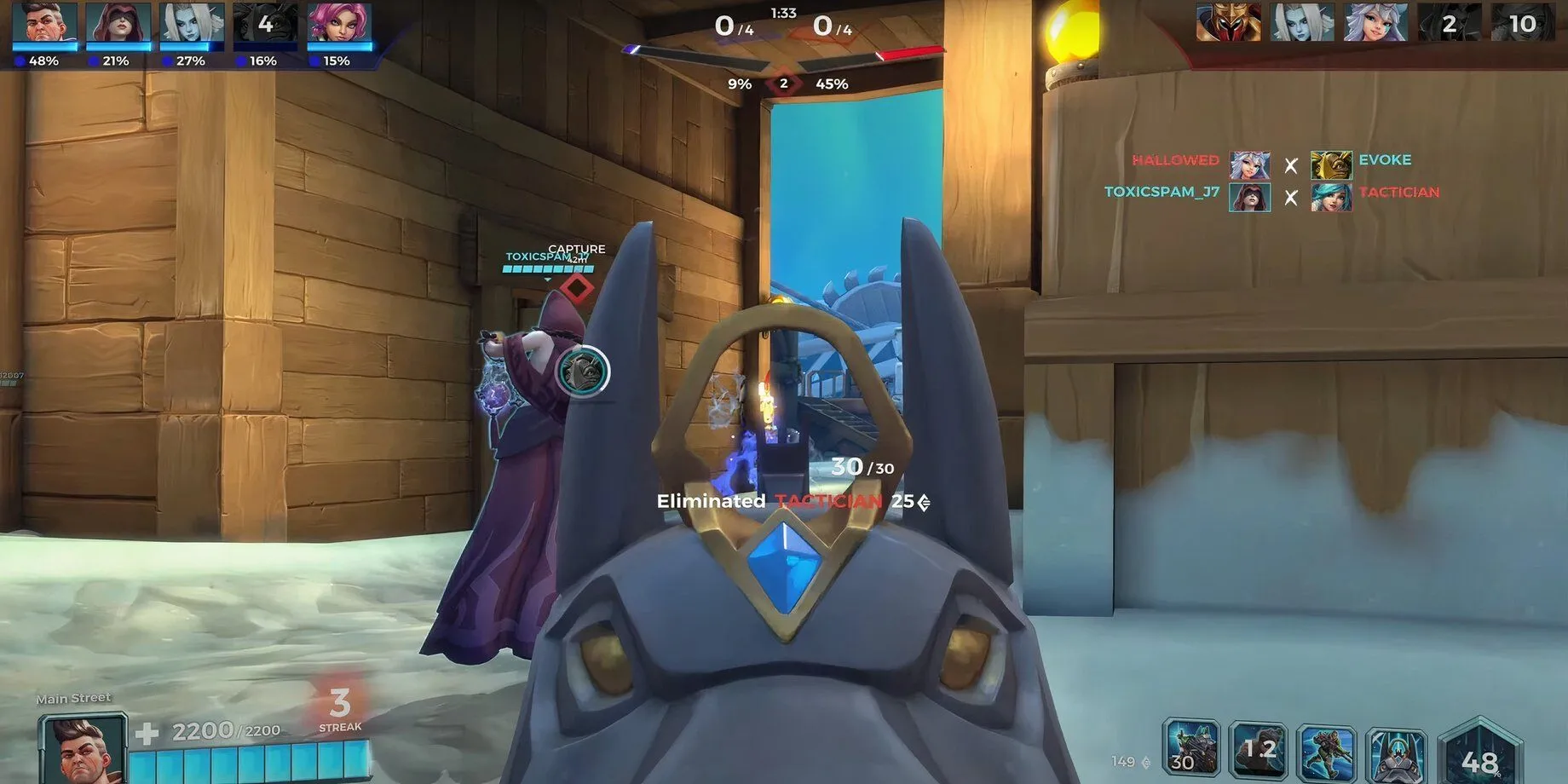 Các Champions Paladins sử dụng kỹ năng đa dạng trong trận chiến khốc liệt