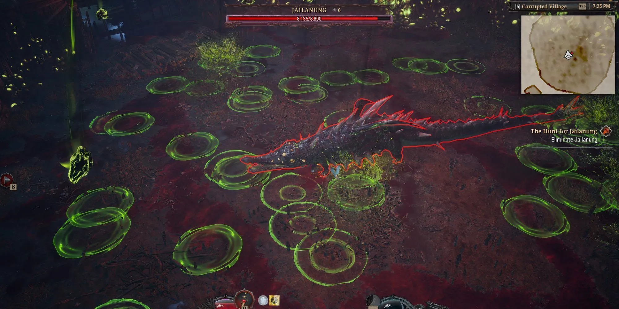 Cách né Mưa Độc (Acid Rain) của boss Jailanung trong Dragonkin The Banished
