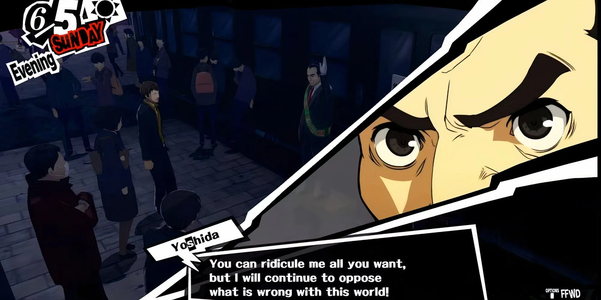 Cận cảnh đoạn hội thoại với Toranosuke Yoshida trong Persona 5 Royal giúp tăng điểm Confidant