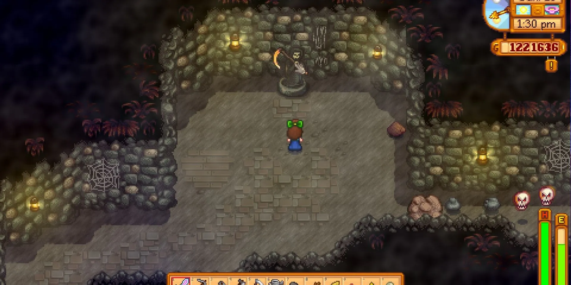 Cận cảnh liềm vàng trong Stardew Valley