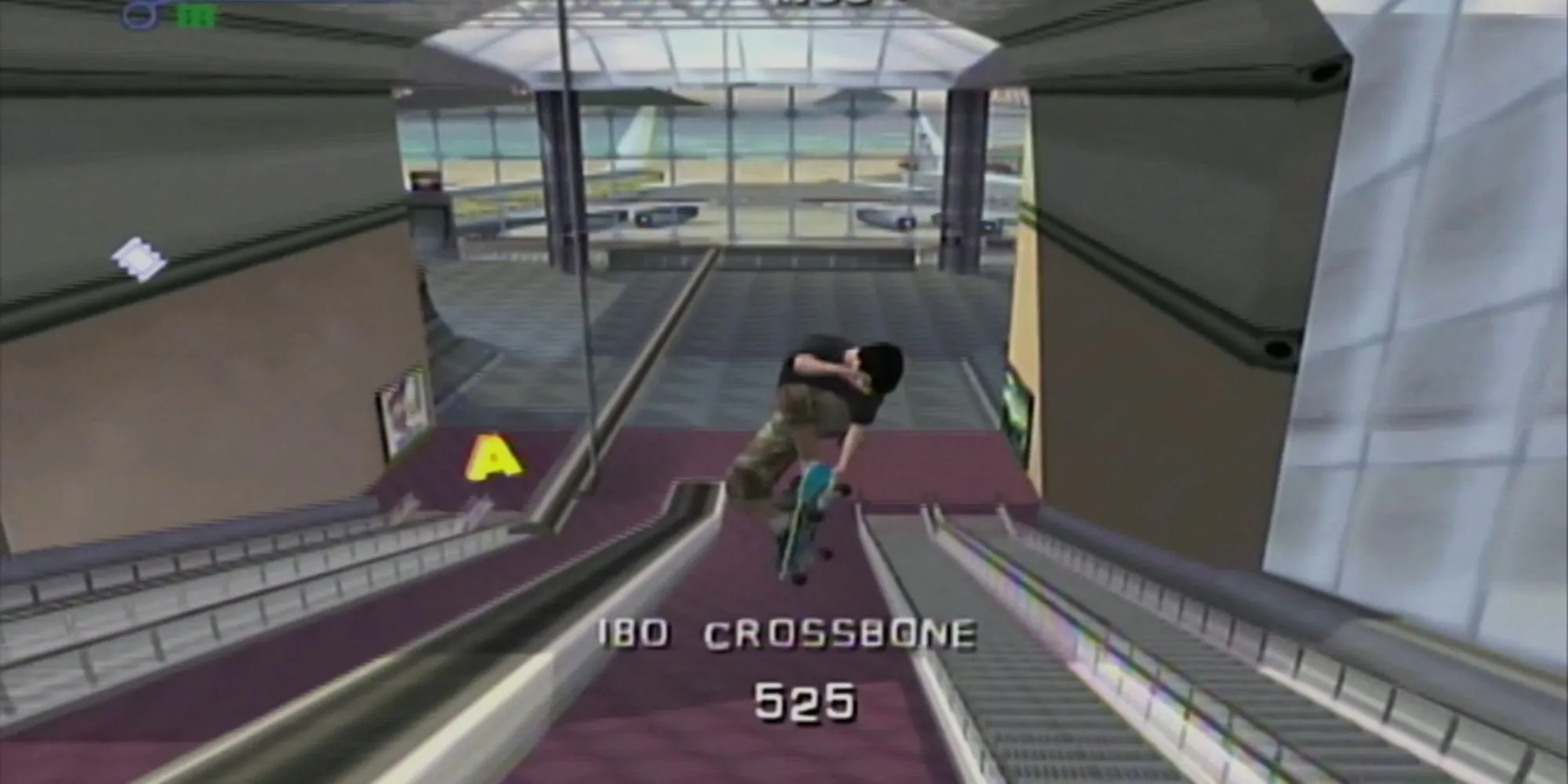 Cảnh sân bay trong game Tony Hawk Pro Skater 3 trên PS2