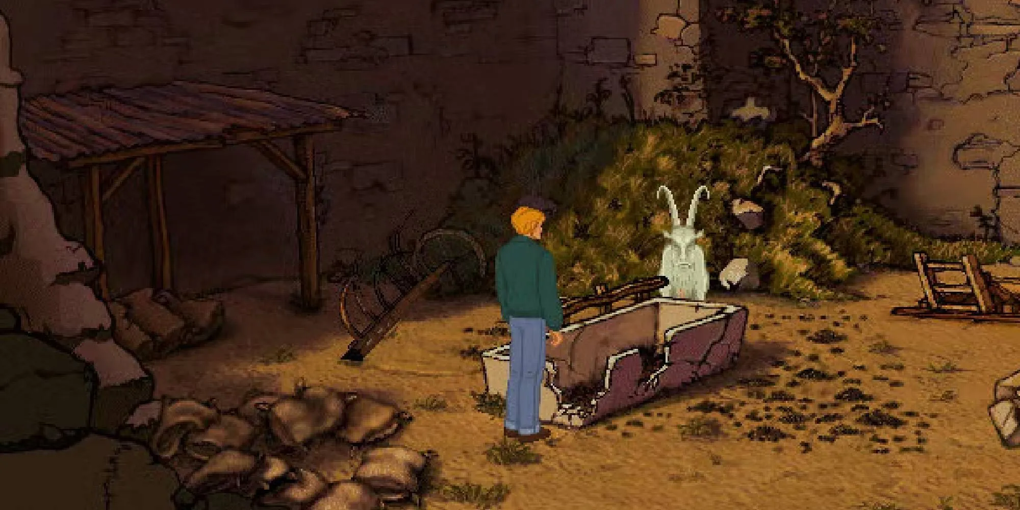 Câu đố con dê trứ danh trong Broken Sword: Shadow of the Templars