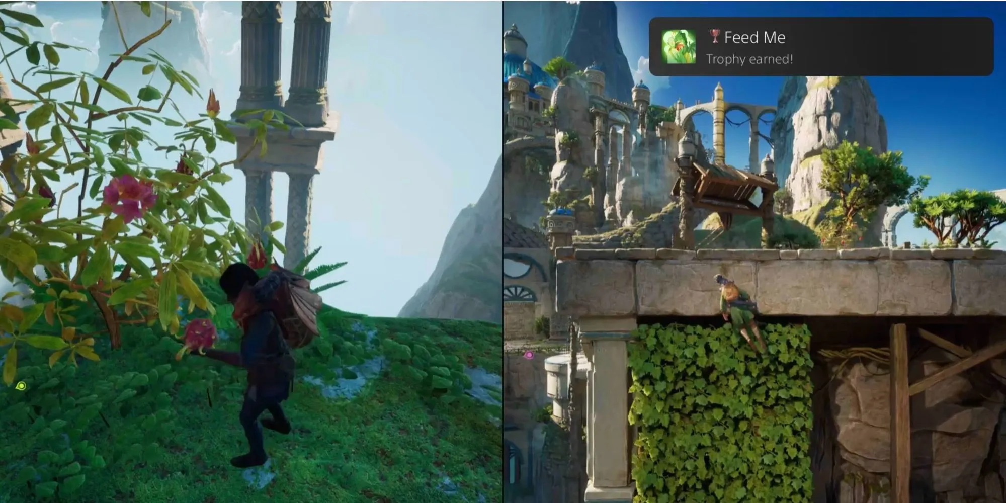 Cho rồng ăn để nhận cúp Feed Me trong Split Fiction