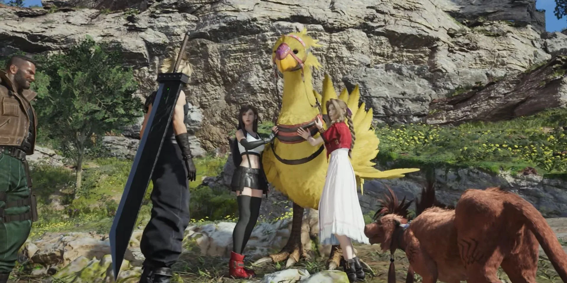 Cloud và nhóm bạn gặp gỡ Piko, chú Chocobo đáng yêu trong Final Fantasy 7 Rebirth, chuẩn bị cho những chuyến phiêu lưu
