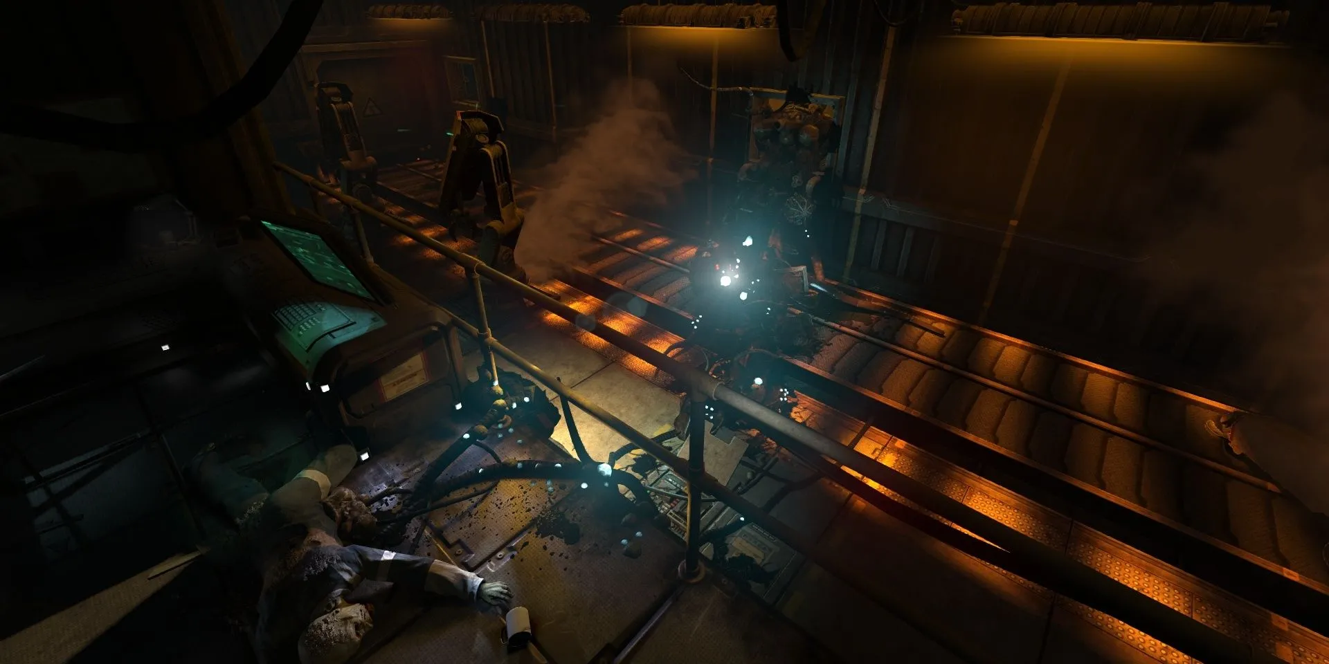 Destroyed machinery in Soma
