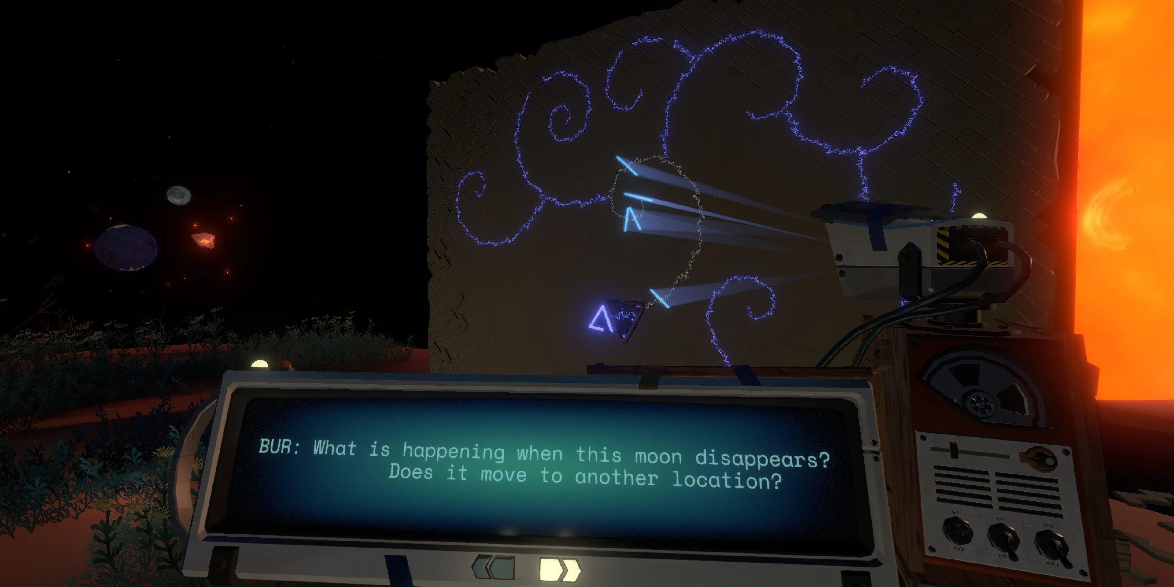 Dịch văn bản Nomai trong Outer Wilds