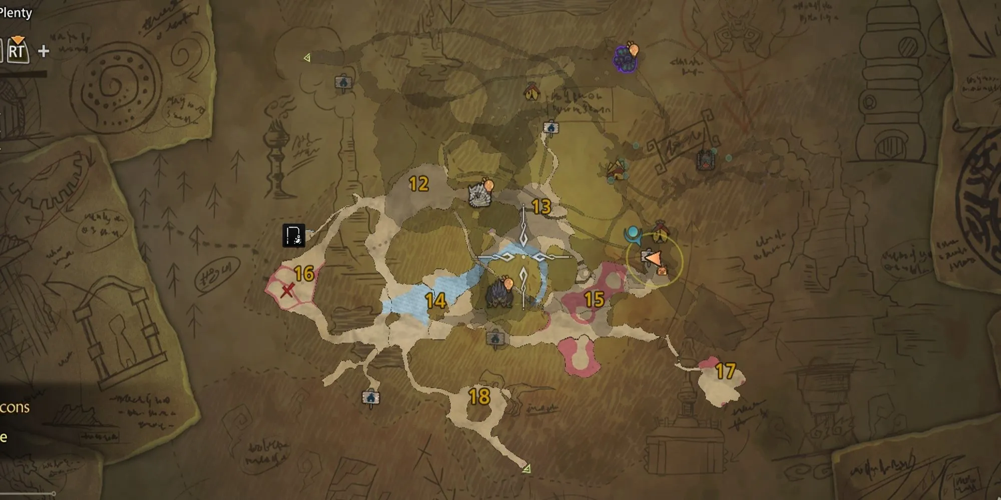 Điểm câu cá tại Lưu Vực Oilwell trong Monster Hunter Wilds