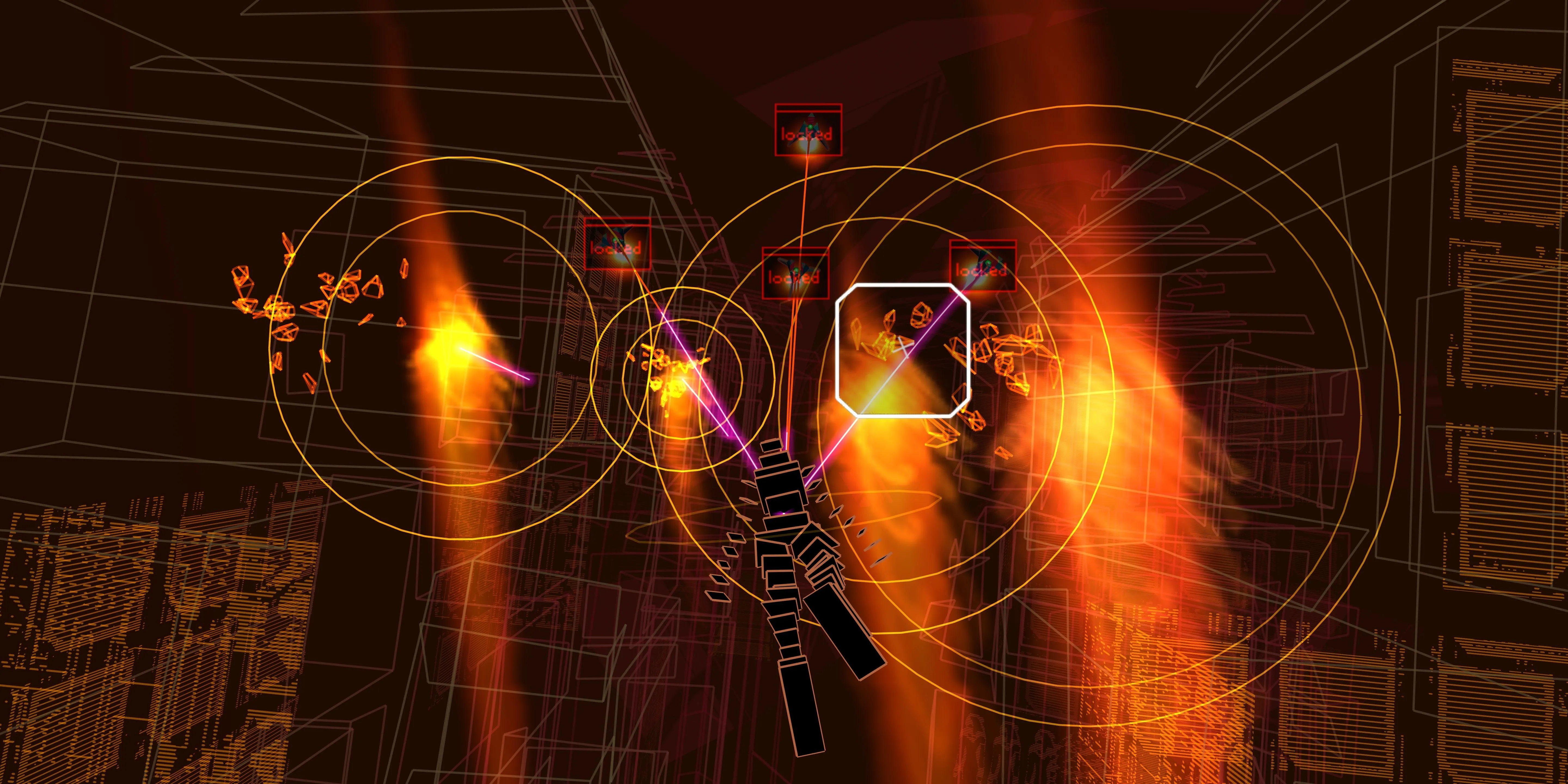 Gameplay bắn súng trừu tượng kết hợp âm nhạc điện tử trong Rez Infinite