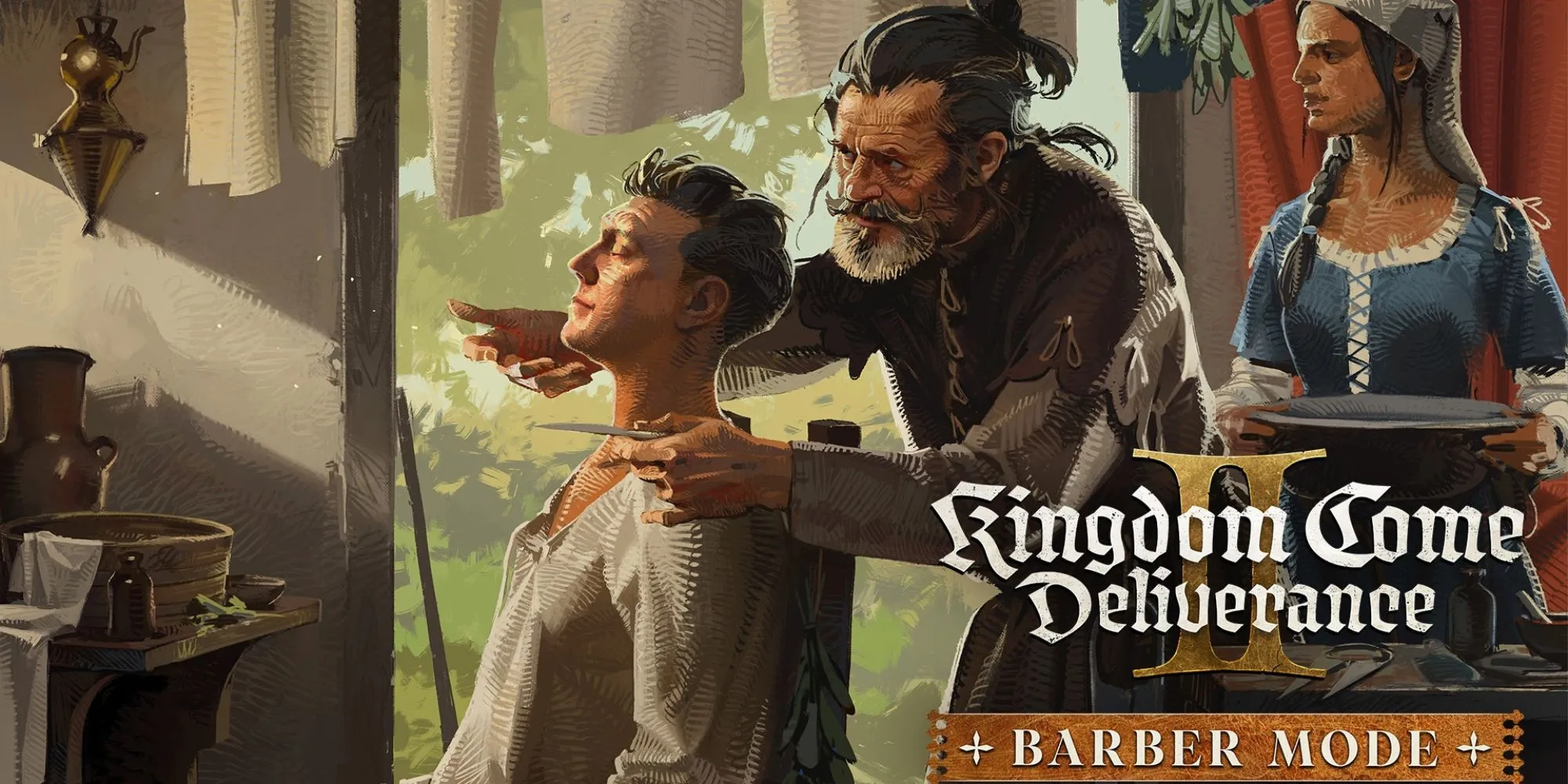 Giao diện tùy chỉnh kiểu tóc mới cho nhân vật trong Kingdom Come Deliverance 2 Patch 1.2.