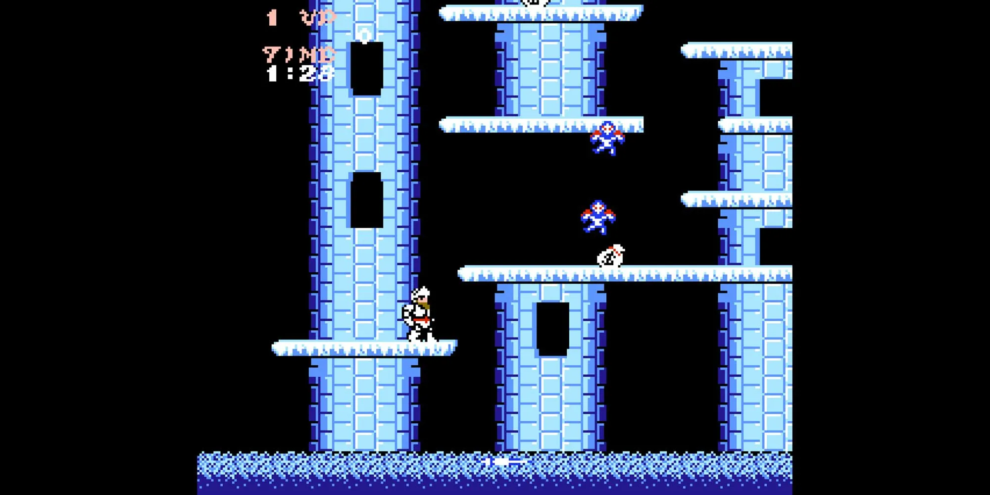 Hiệp sĩ Arthur chiến đấu với zombie trong Ghosts 'n Goblins phiên bản arcade