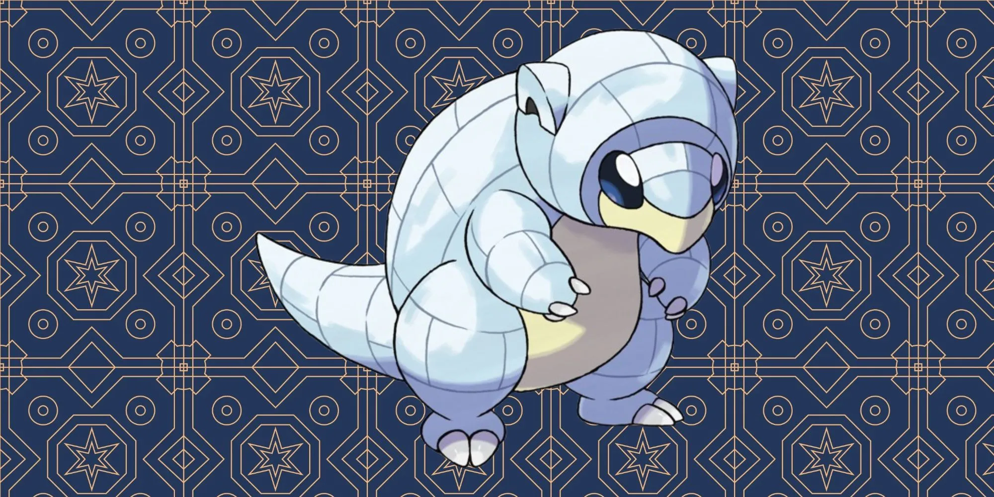 Hình ảnh Alolan Sandshrew với vẻ ngoài như một chiếc lều tuyết