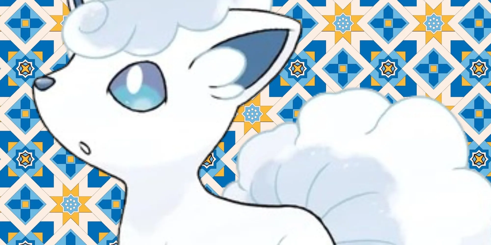Hình ảnh Alolan Vulpix với bộ lông trắng tuyết đáng yêu