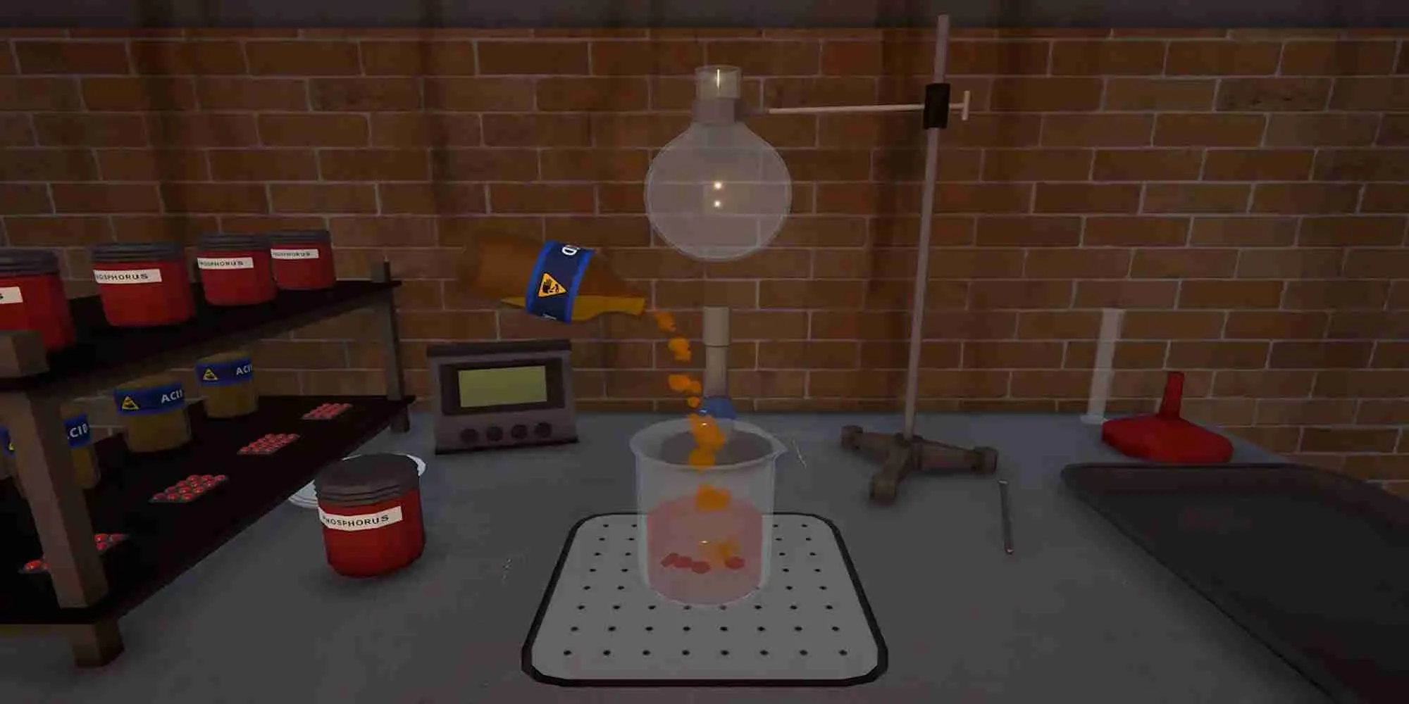 Hình ảnh gameplay Schedule I từ IGDB, thể hiện một cảnh tương tác với khách hàng hoặc nguyên liệu