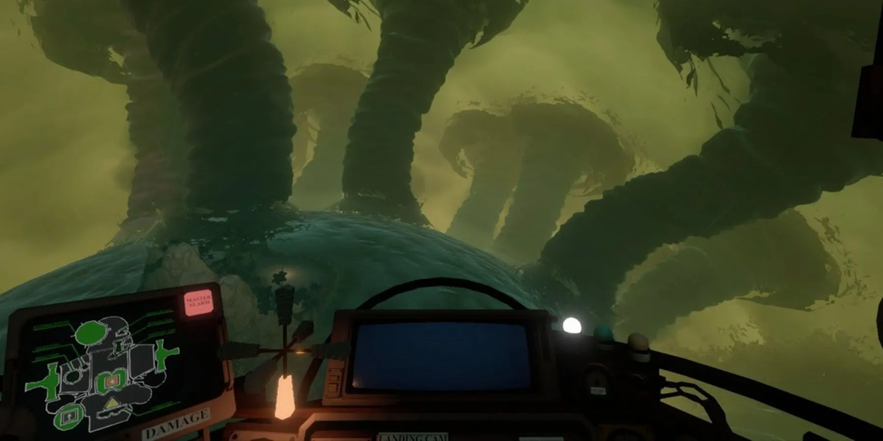 Hình ảnh phi thuyền của người chơi trong Outer Wilds chuẩn bị khám phá không gian