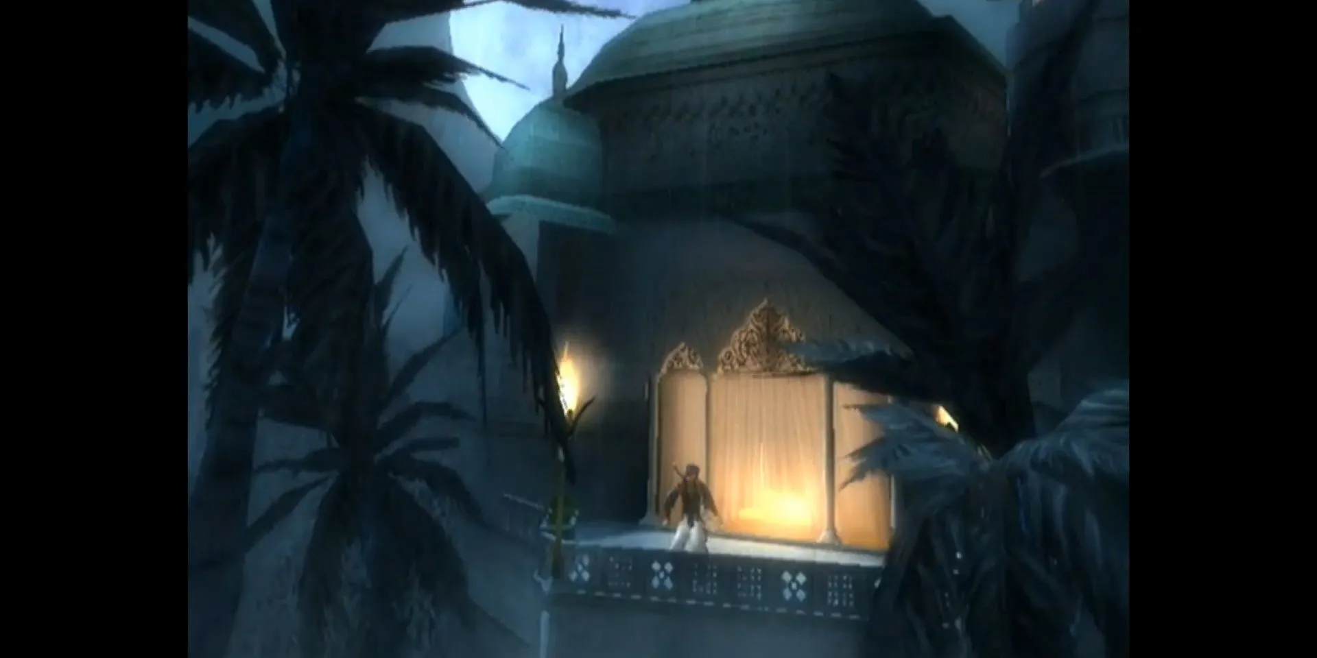 Hoàng tử Ba Tư kể chuyện cho Farah trong phòng ngủ của cô ấy ở Prince of Persia: The Sands of Time