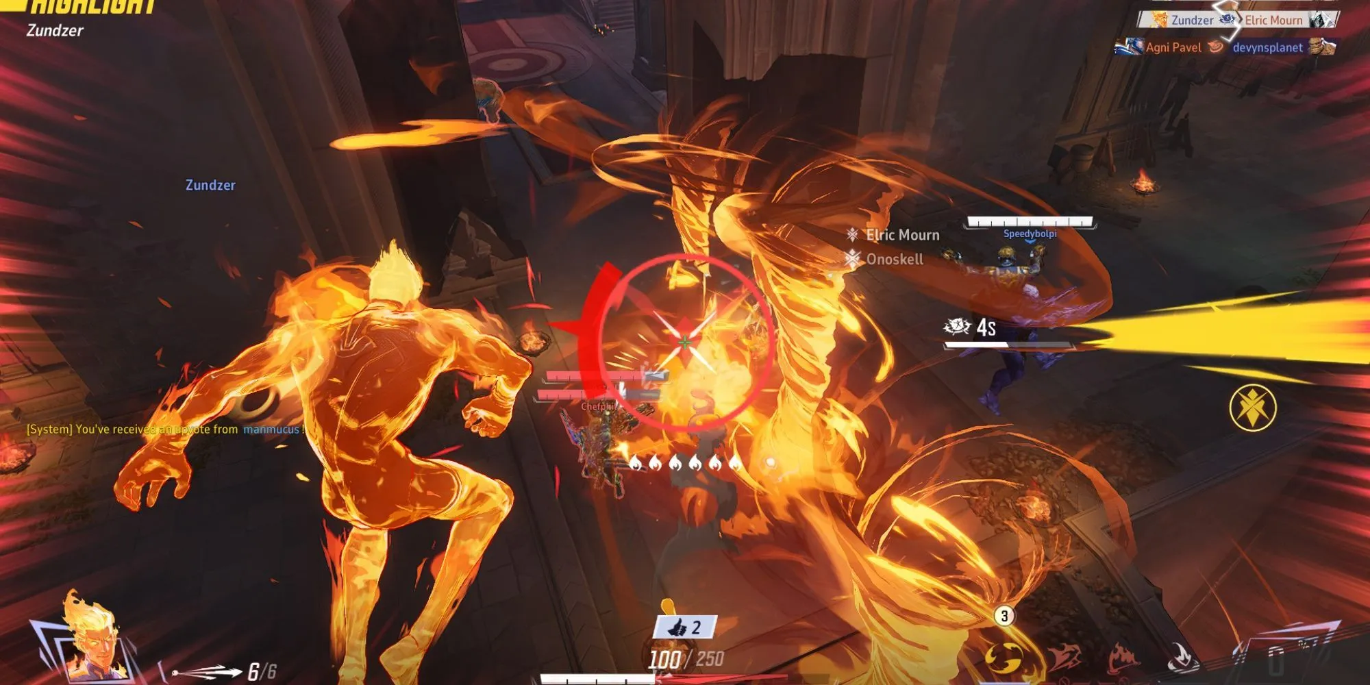 Human Torch Marvel Rivals giải phóng sức mạnh lửa trong game bắn súng đồng đội