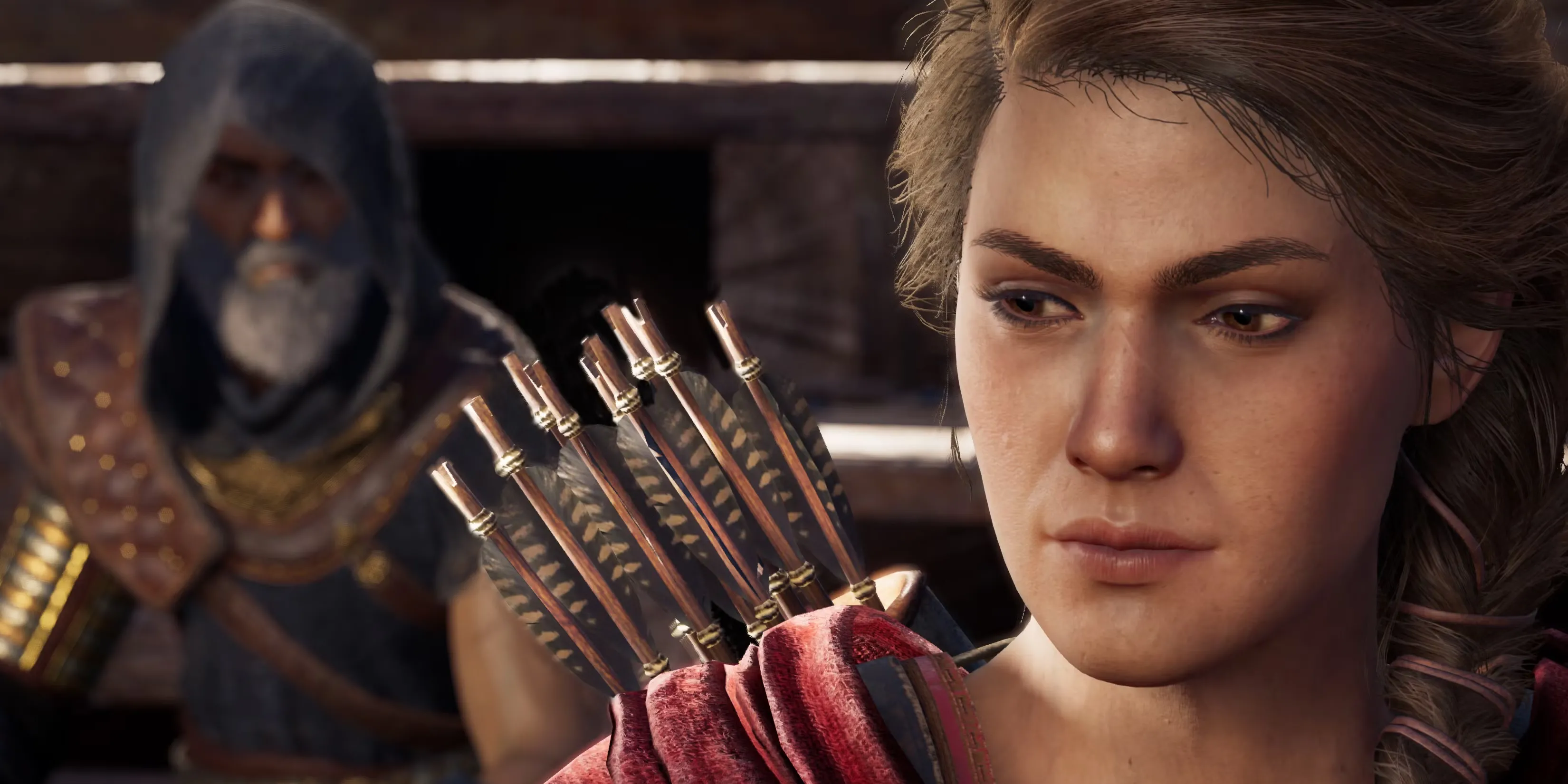 Kassandra, nữ nhân vật chính trong Assassin's Creed Odyssey, một game RPG hành động thế giới mở lấy bối cảnh Hy Lạp cổ đại.