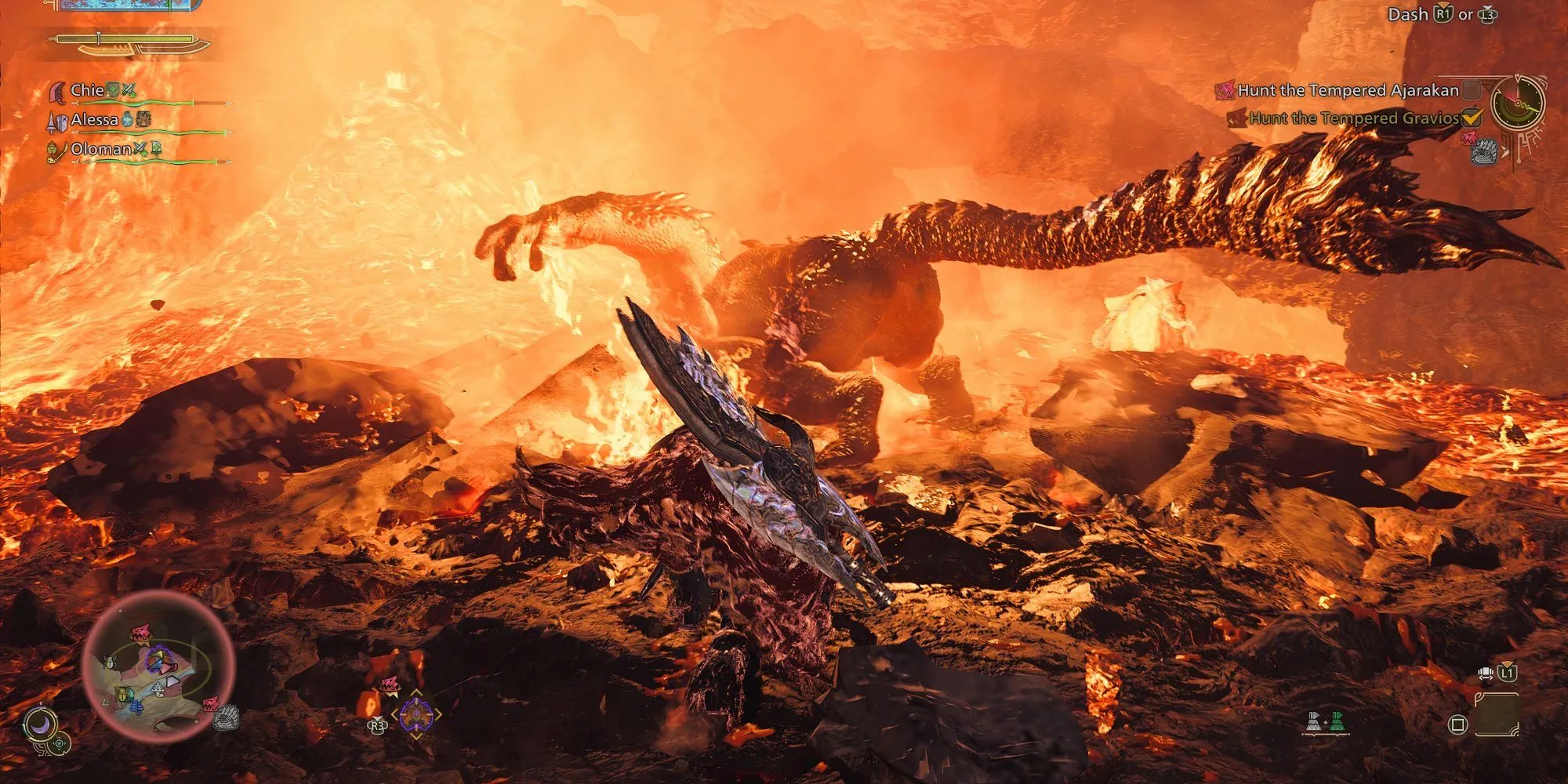 Khoảnh khắc Switch Axe chặt đứt đuôi quái vật trong Monster Hunter Wilds