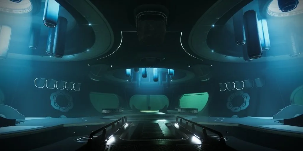 Khu vực di chuyển trong Destiny 2 Dungeon Ghosts of the Deep: Bên trong tàn tích