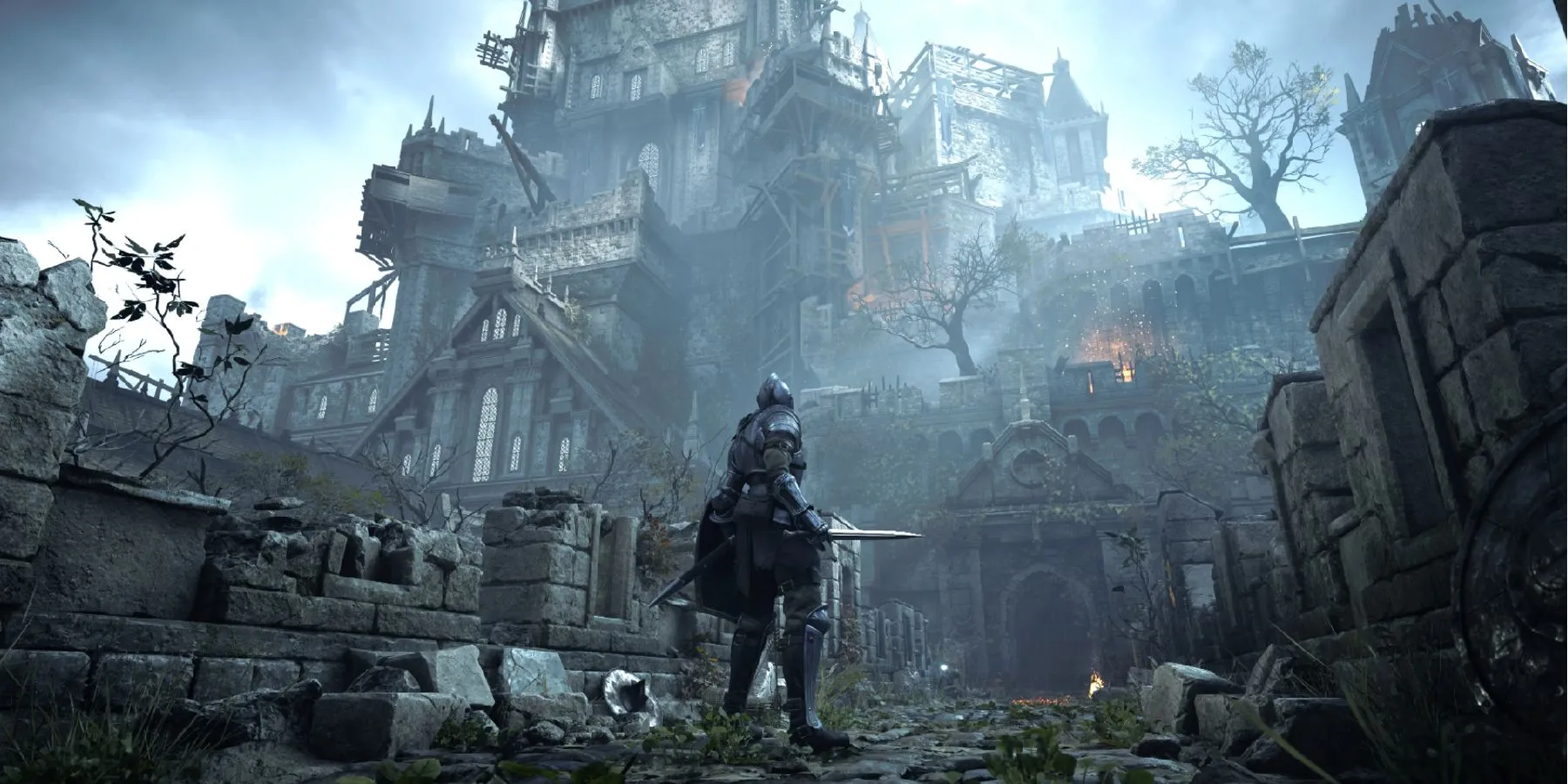 Khung cảnh hùng vĩ của Boletaria trong Demon's Souls Remake