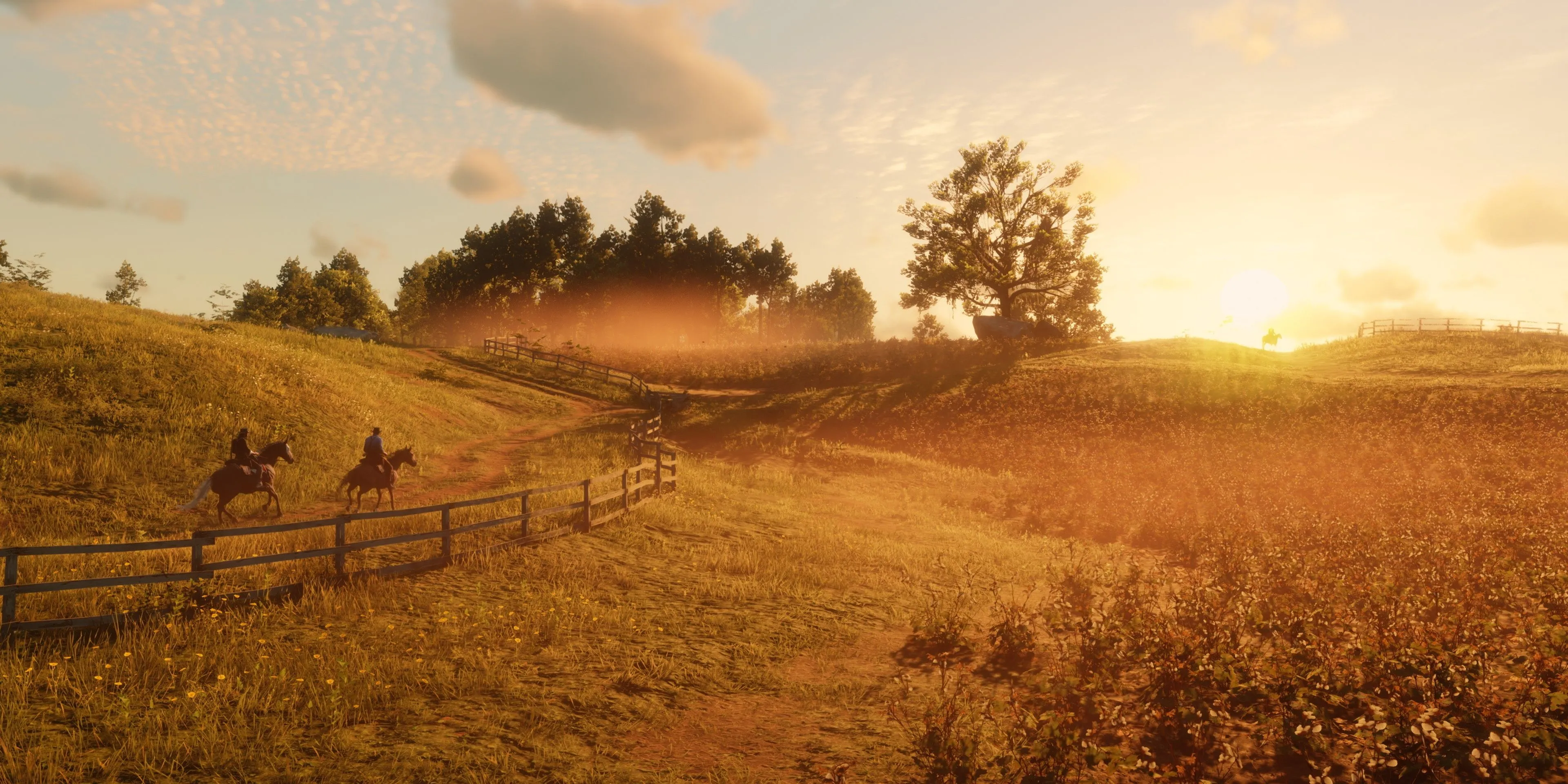 Khung cảnh thiên nhiên rộng lớn và chân thực trong Red Dead Redemption 2