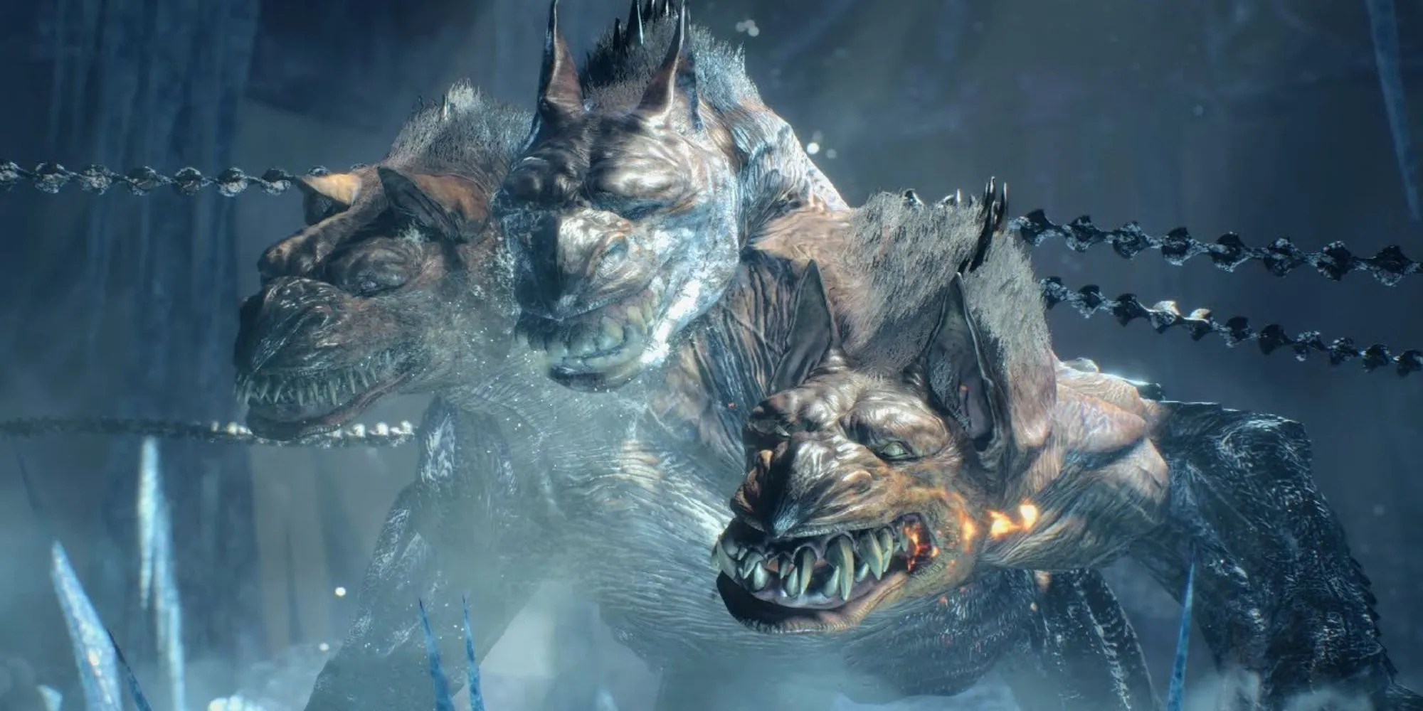 King Cerberus canh cổng địa ngục với ba nguyên tố trong DMC5
