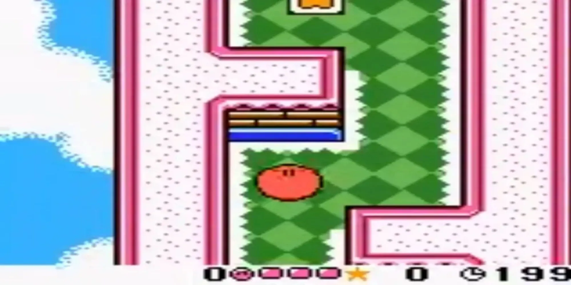 Kirby Tilt n Tumble - Kirby cuộn trên màn hình game