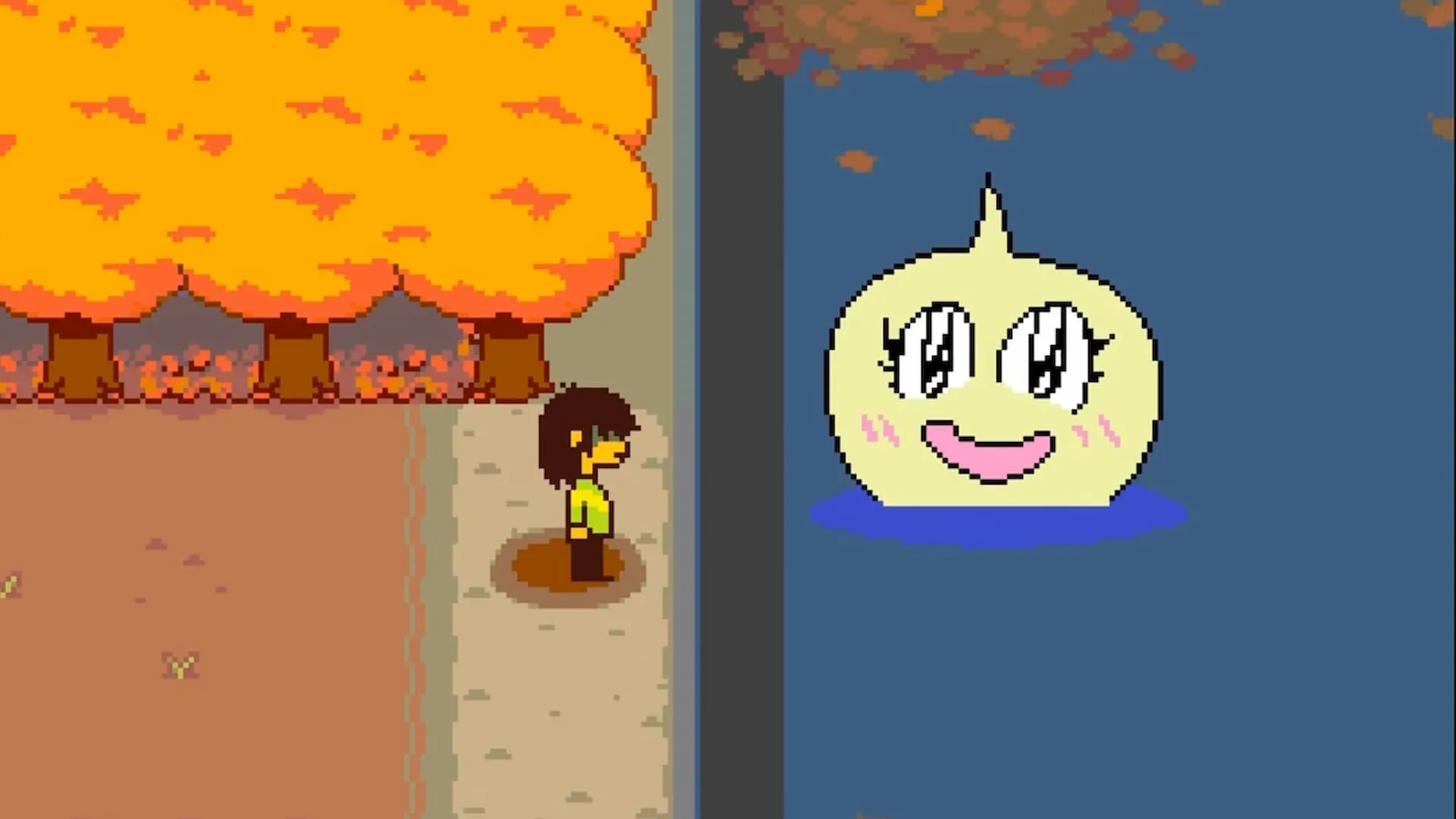 Kris gặp Onion-san trong Deltarune, người nắm giữ bí mật về bài hát từ biển cả