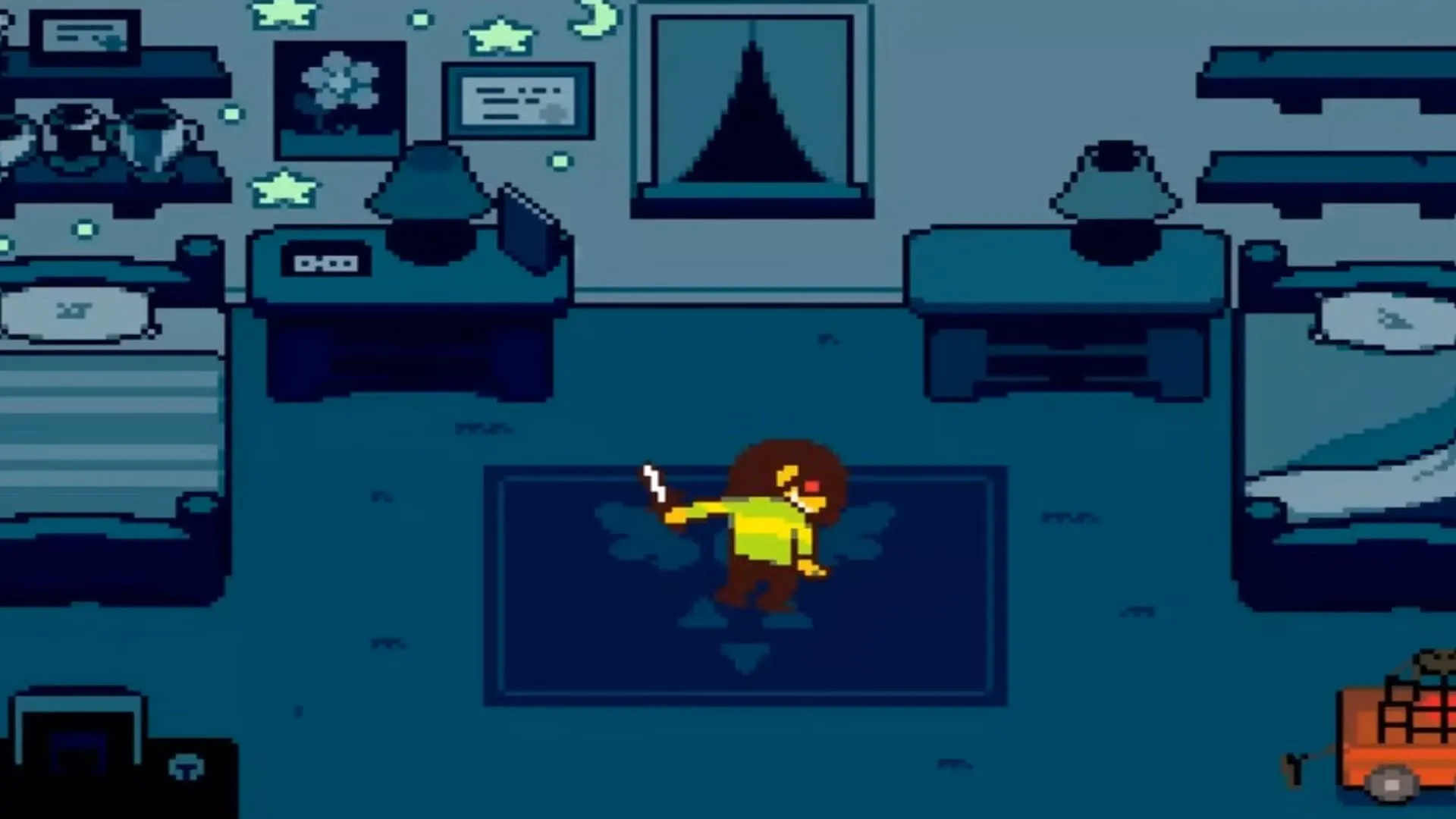 Kris rút linh hồn ra khỏi cơ thể ở cuối Deltarune Chapter 1, hé lộ bí ẩn về nhân vật này