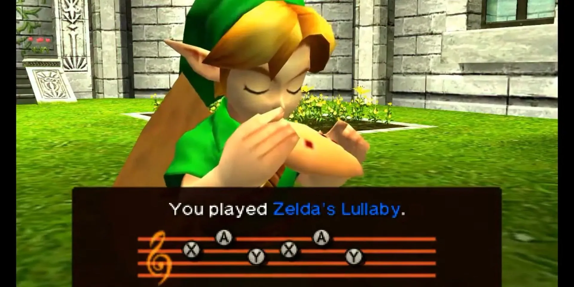 Link sử dụng Ocarina và các bản nhạc để tương tác với thế giới trong Zelda