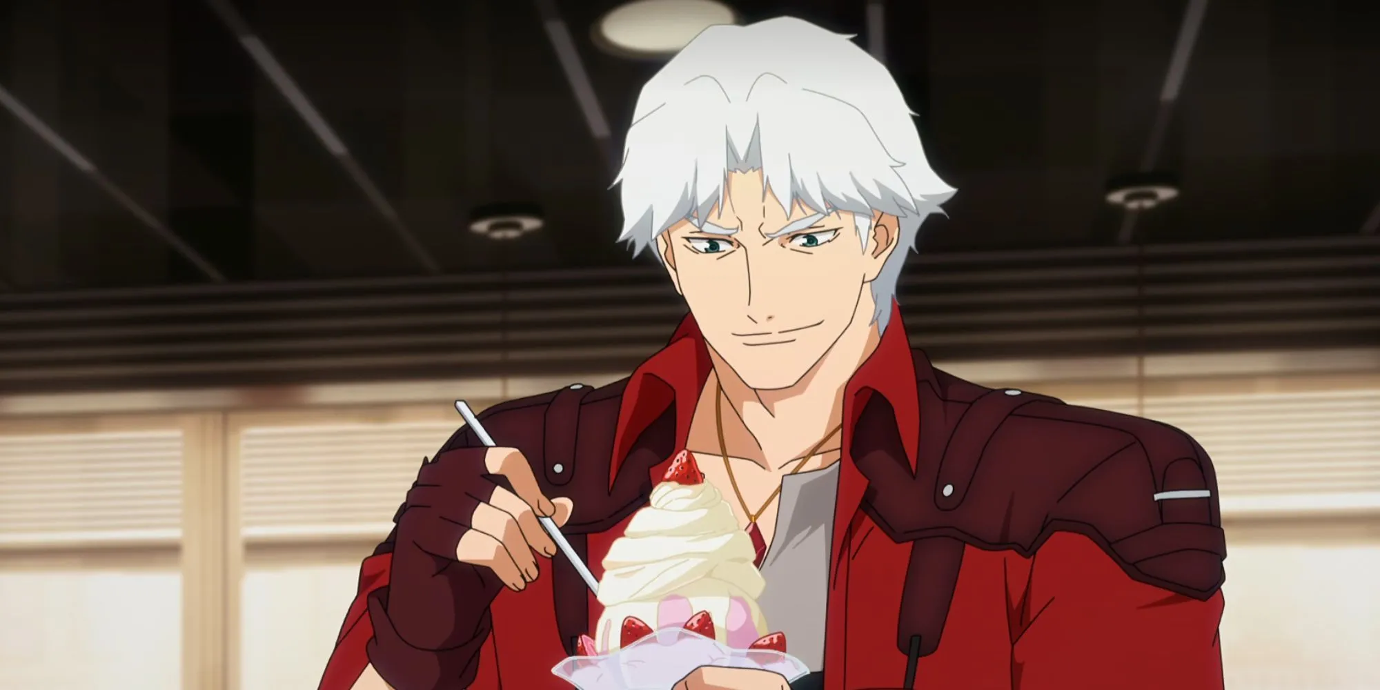 Ly kem dâu tây, món tráng miệng yêu thích của Dante từ Devil May Cry Anime
