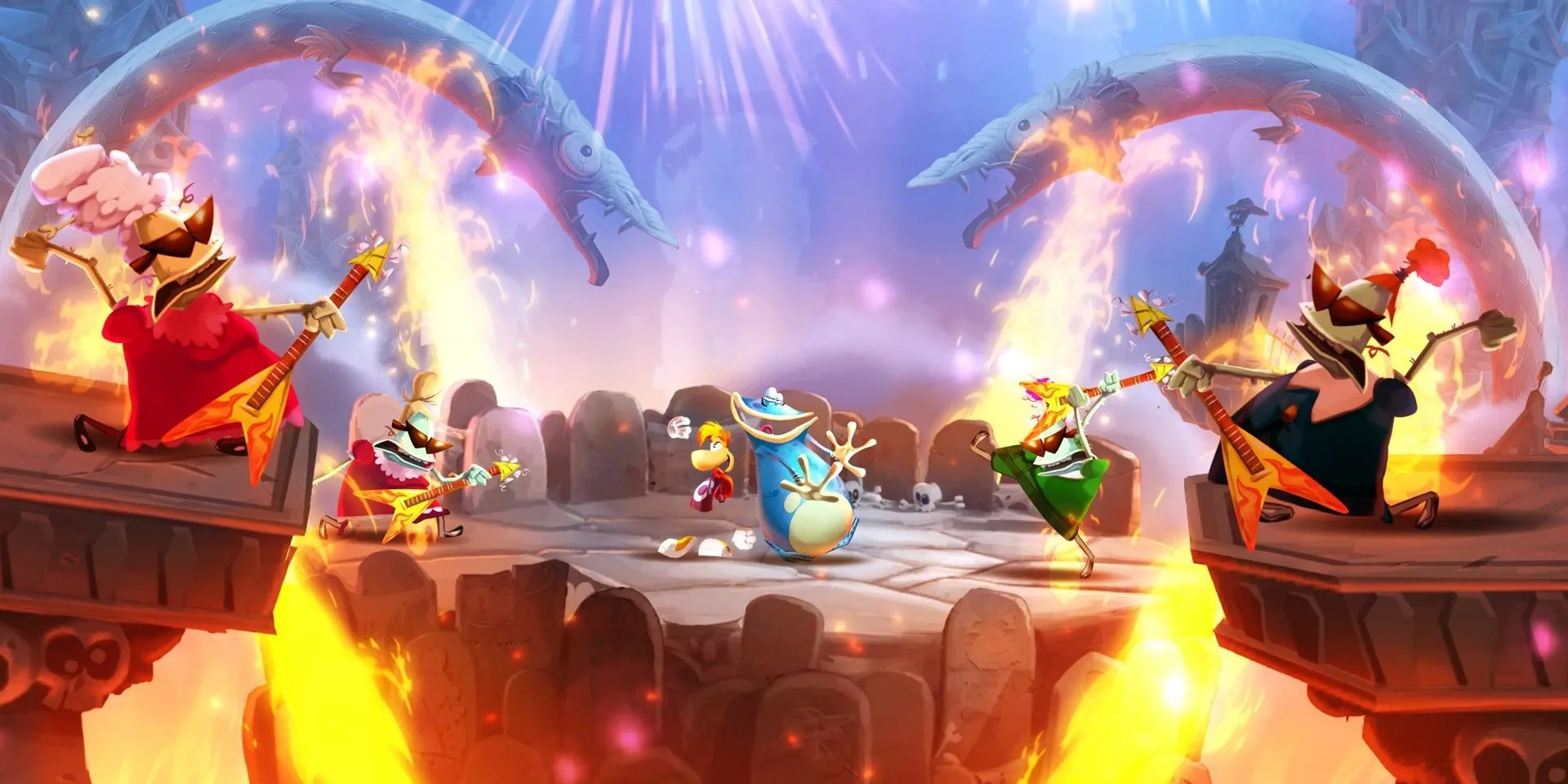 Màn chơi âm nhạc tốc độ cao trong game platformer Rayman Legends