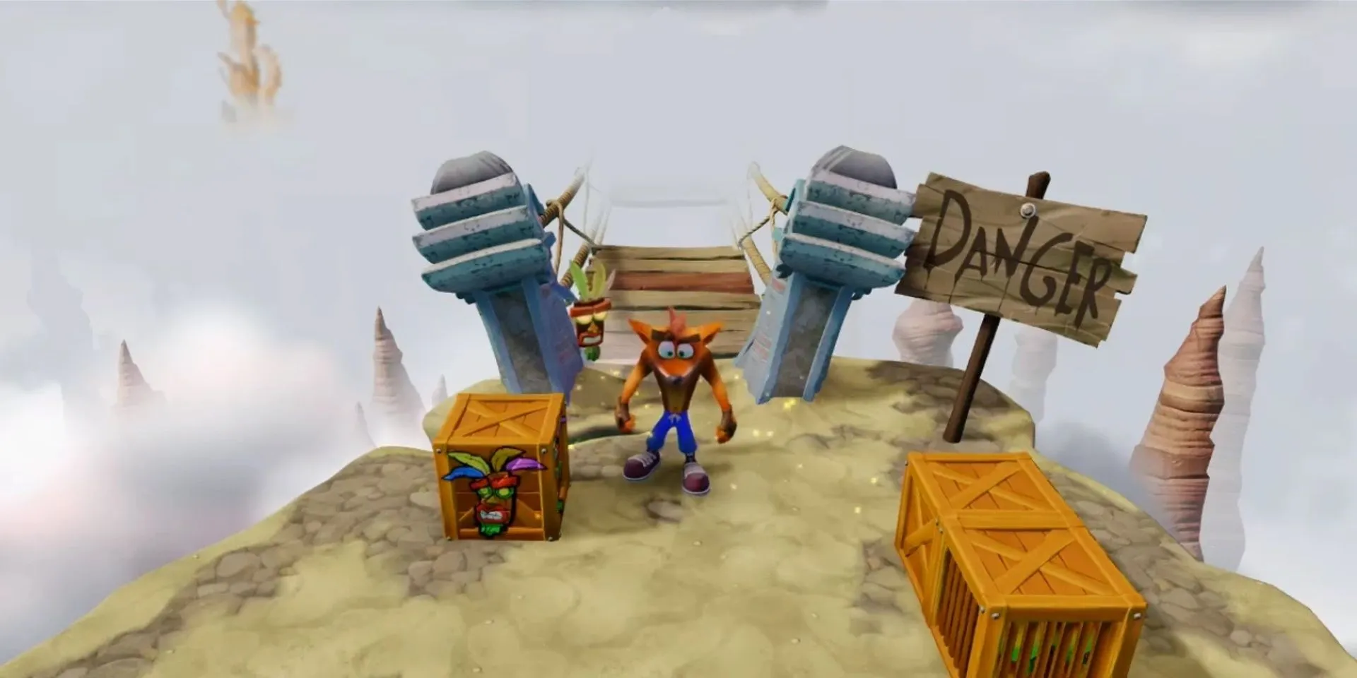Màn chơi Road to Nowhere đầy thử thách trong Crash Bandicoot 1 thuộc Crash Bandicoot N. Sane Trilogy