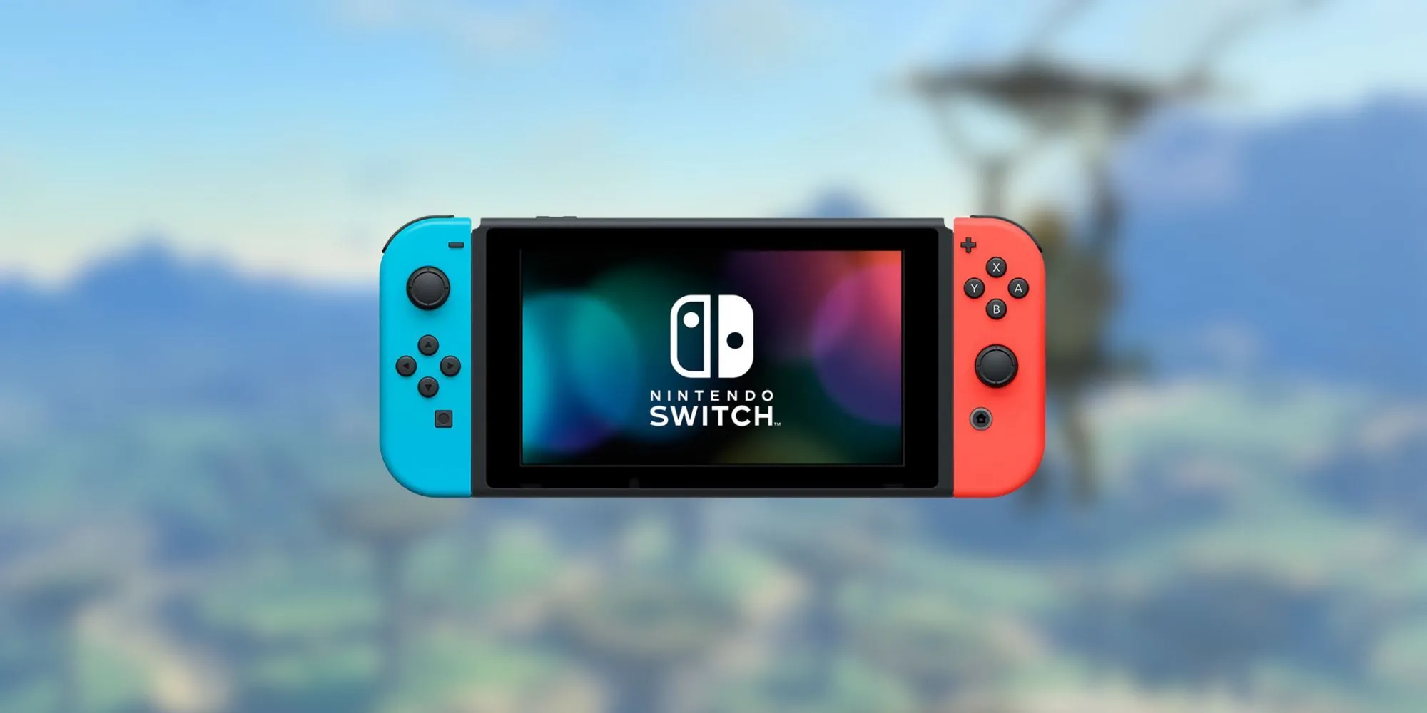 Máy chơi game Nintendo Switch phiên bản tiêu chuẩn với Joy-Con màu xanh và đỏ