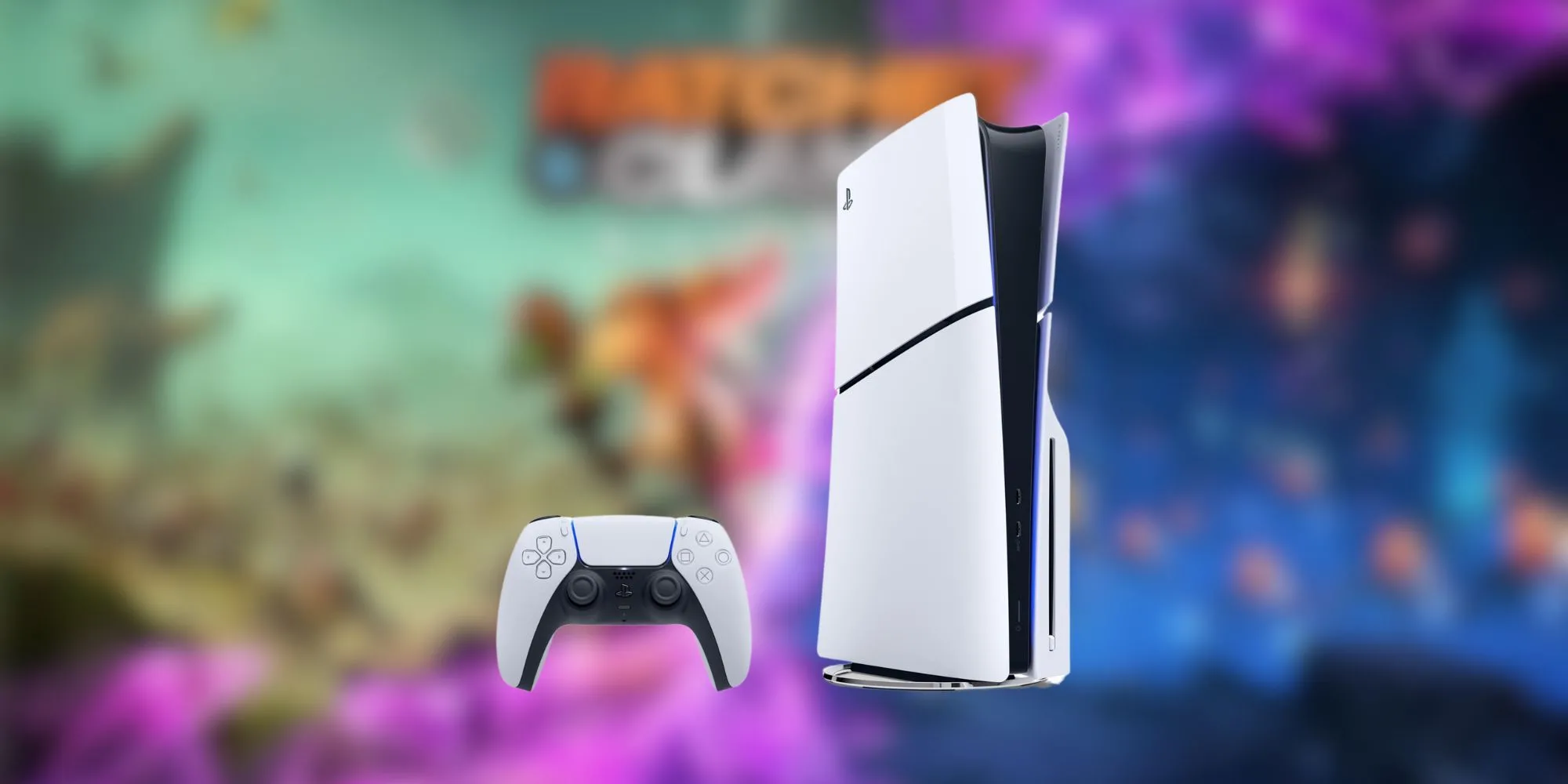 Máy chơi game PlayStation 5 với thiết kế hiện đại và tay cầm DualSense