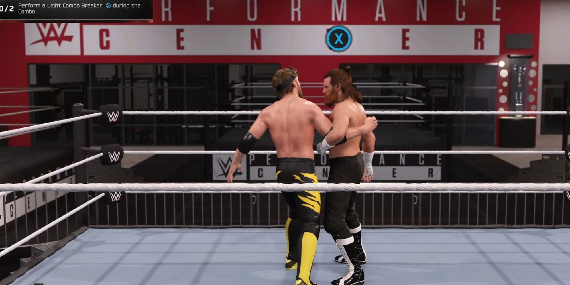 Minh họa cơ chế Breaker để phản đòn combo trong WWE 2K25