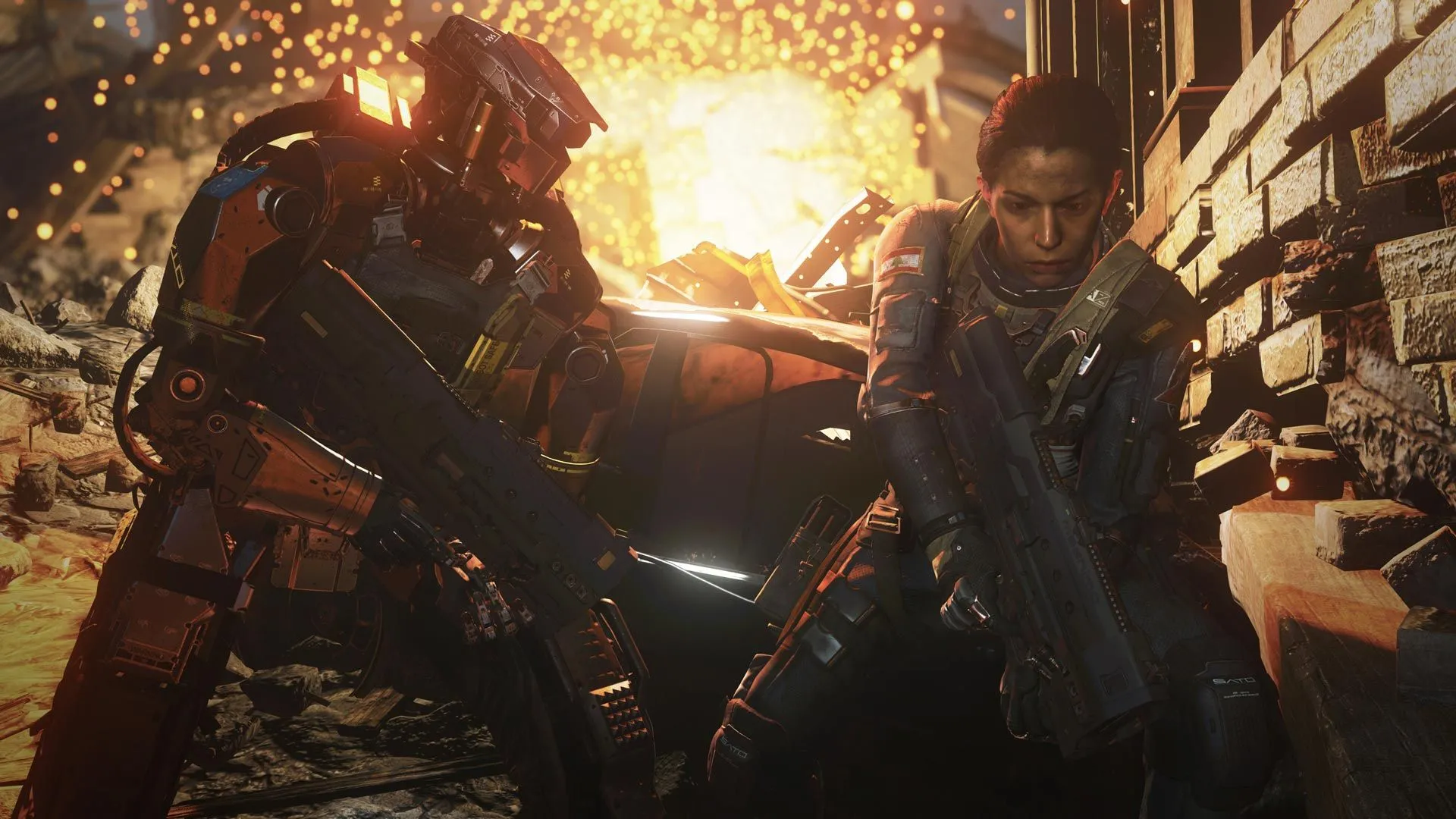 Một cảnh chiến đấu không gian hoành tráng trong Call of Duty: Infinite Warfare
