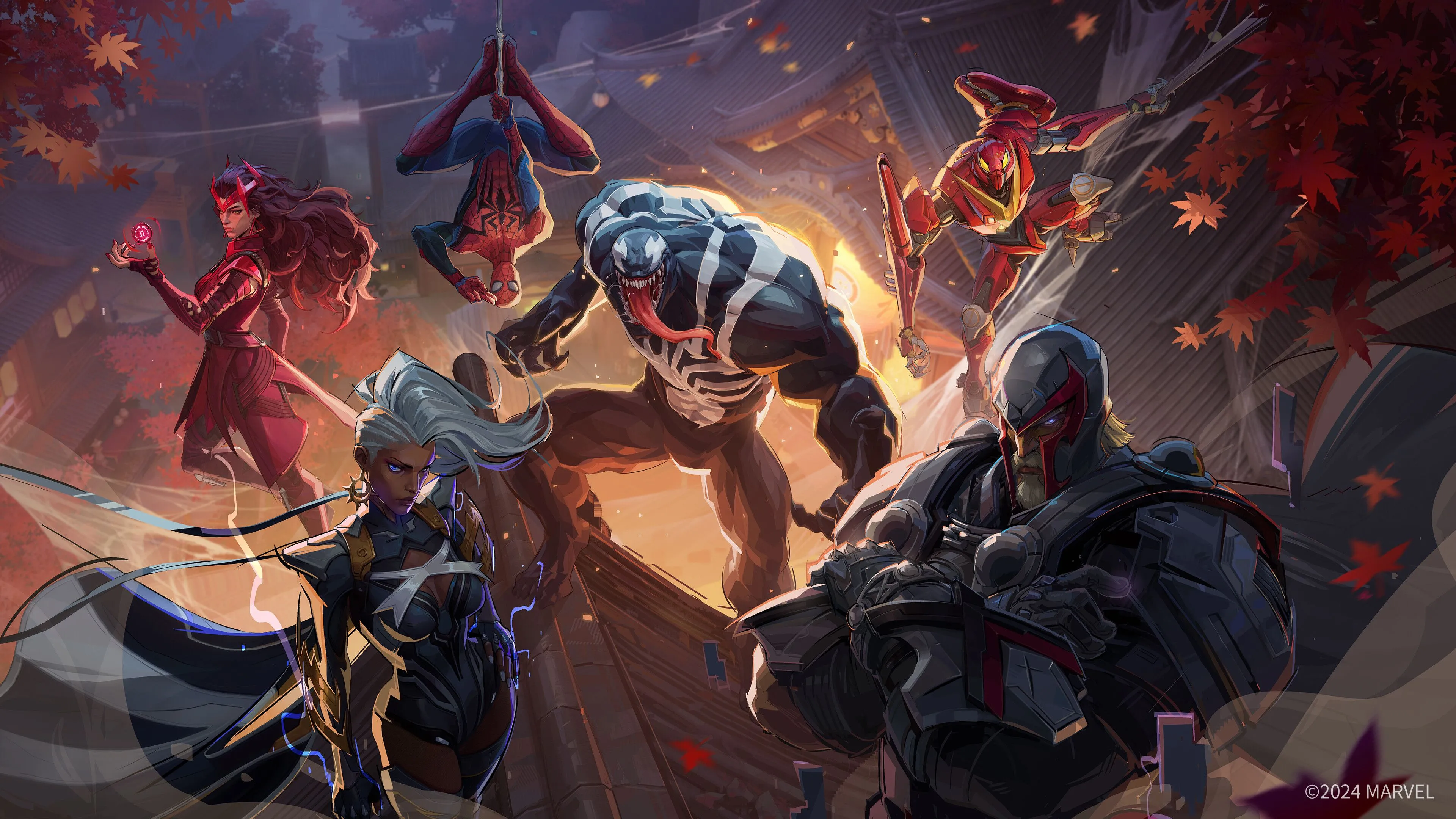 Một cảnh chiến đấu trong Marvel Rivals với hiệu ứng đẹp mắt